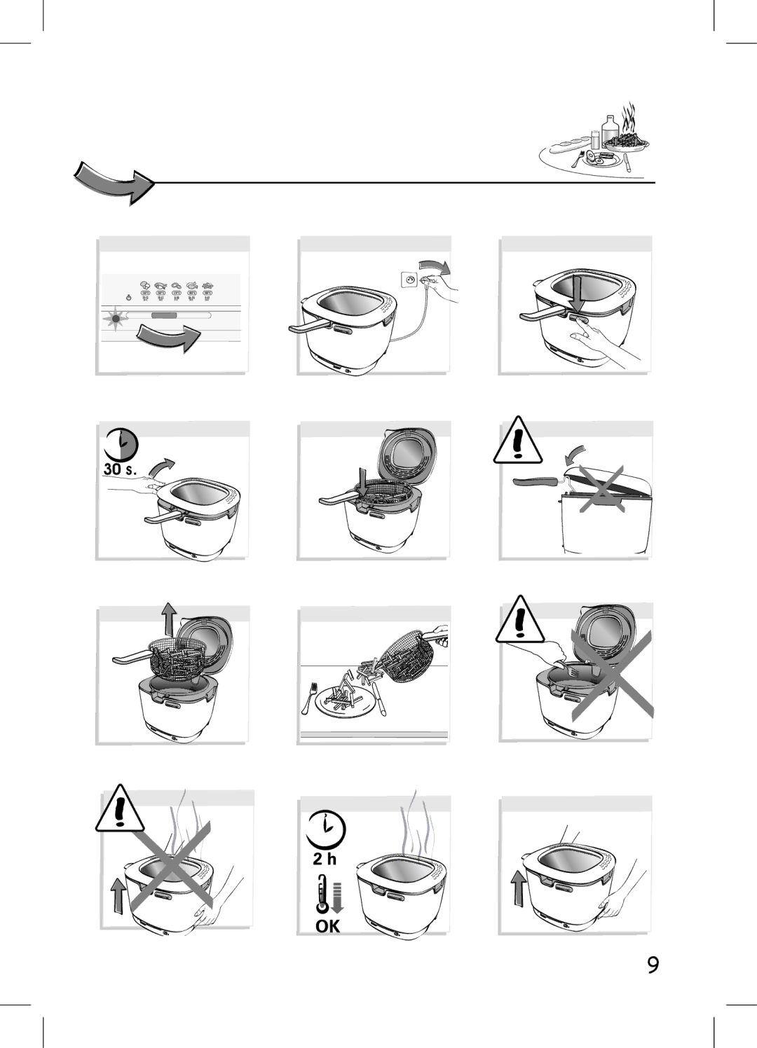 Tefal FR101371, FR101370, FR101350, FR101330 manual 30 s 