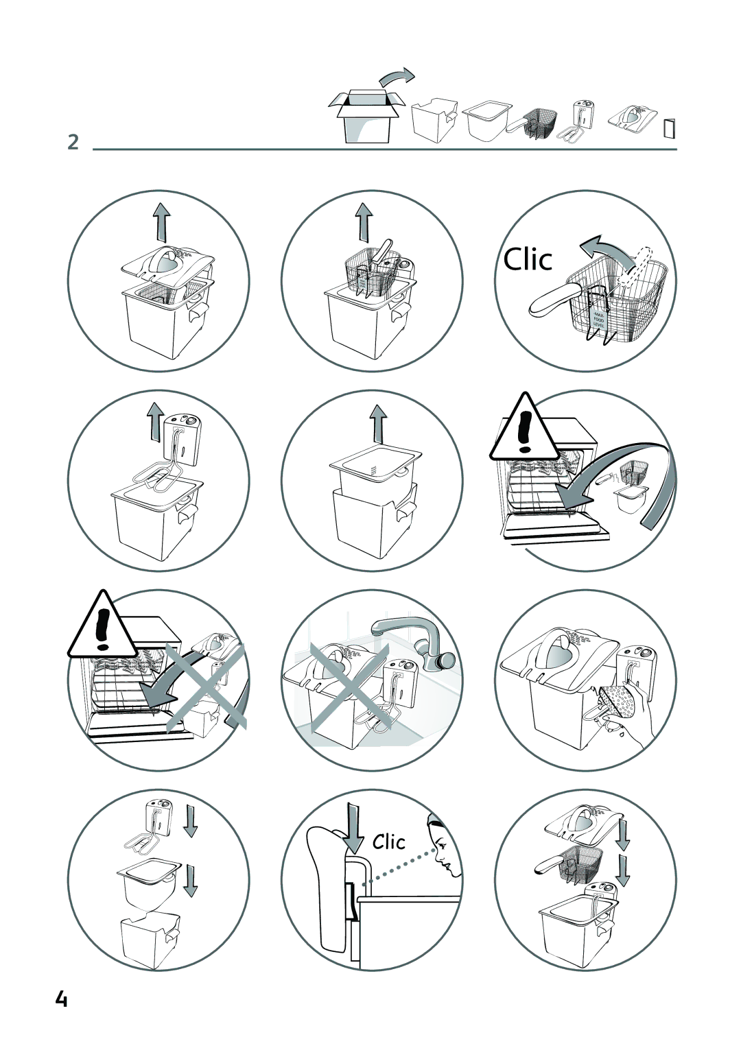 Tefal FR101531, FR101570 manual Clic 