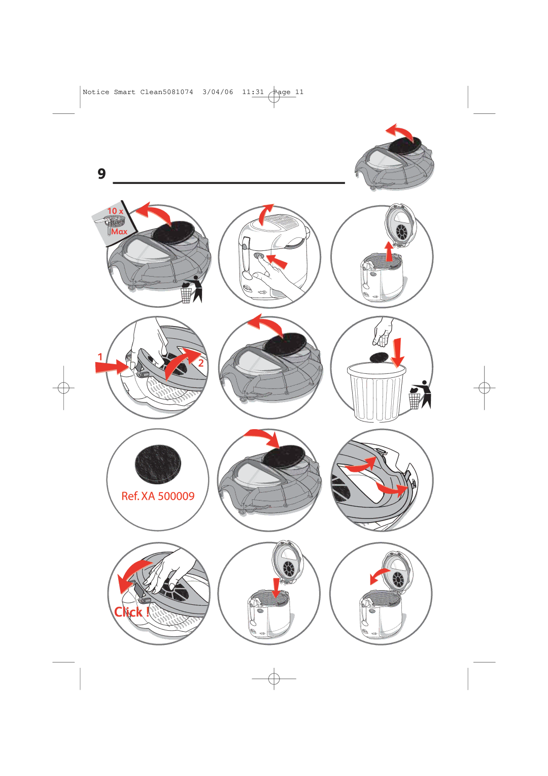 Tefal FR400915, FR400930, FR400972, FR400916 manual Max 