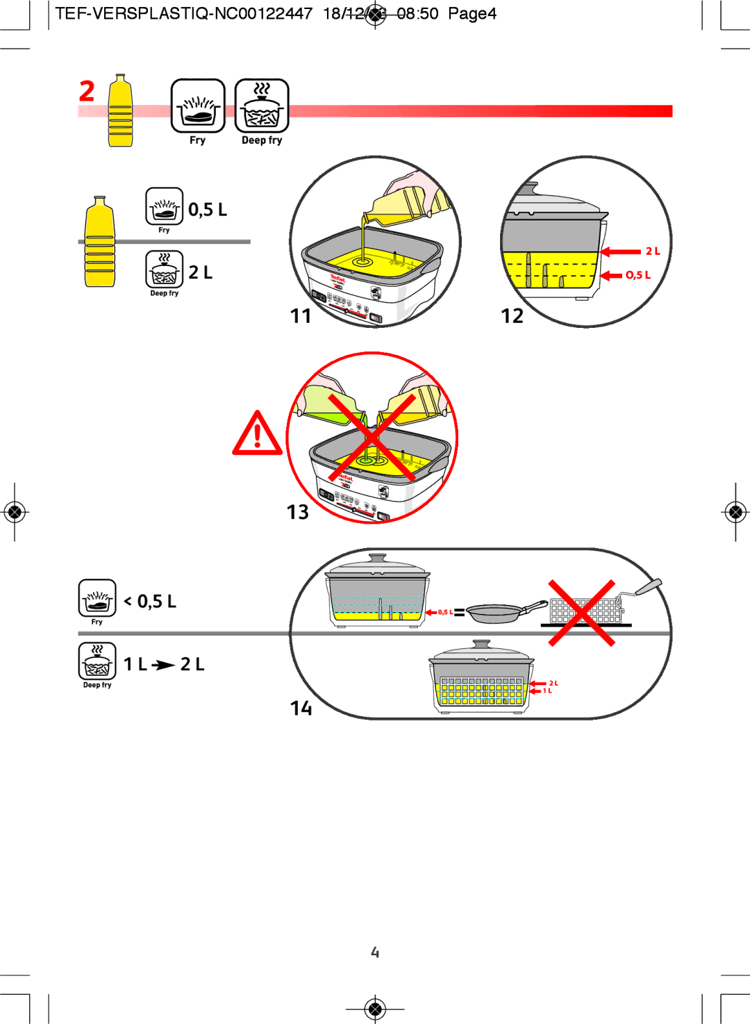 Tefal FR401330, FR401331 manual TEF-VERSPLASTIQ-NC00122447 18/12/13 0850 Page4 