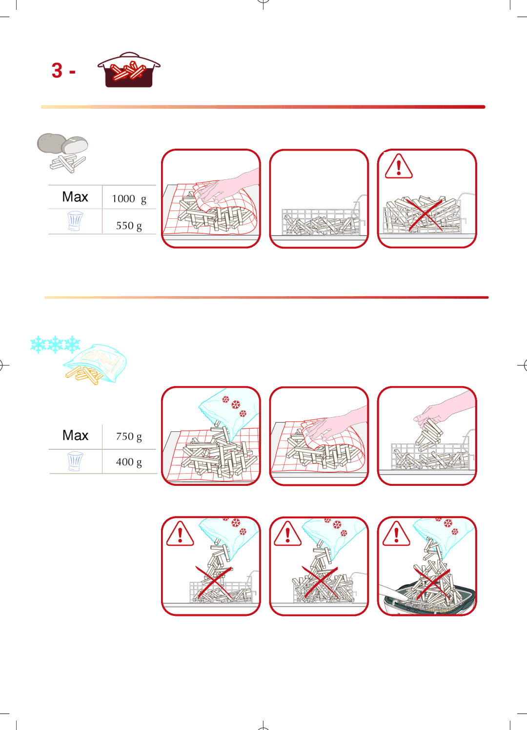 Tefal FR402370, FR402330, FR402371, FR402373, FR402372 manual Max 