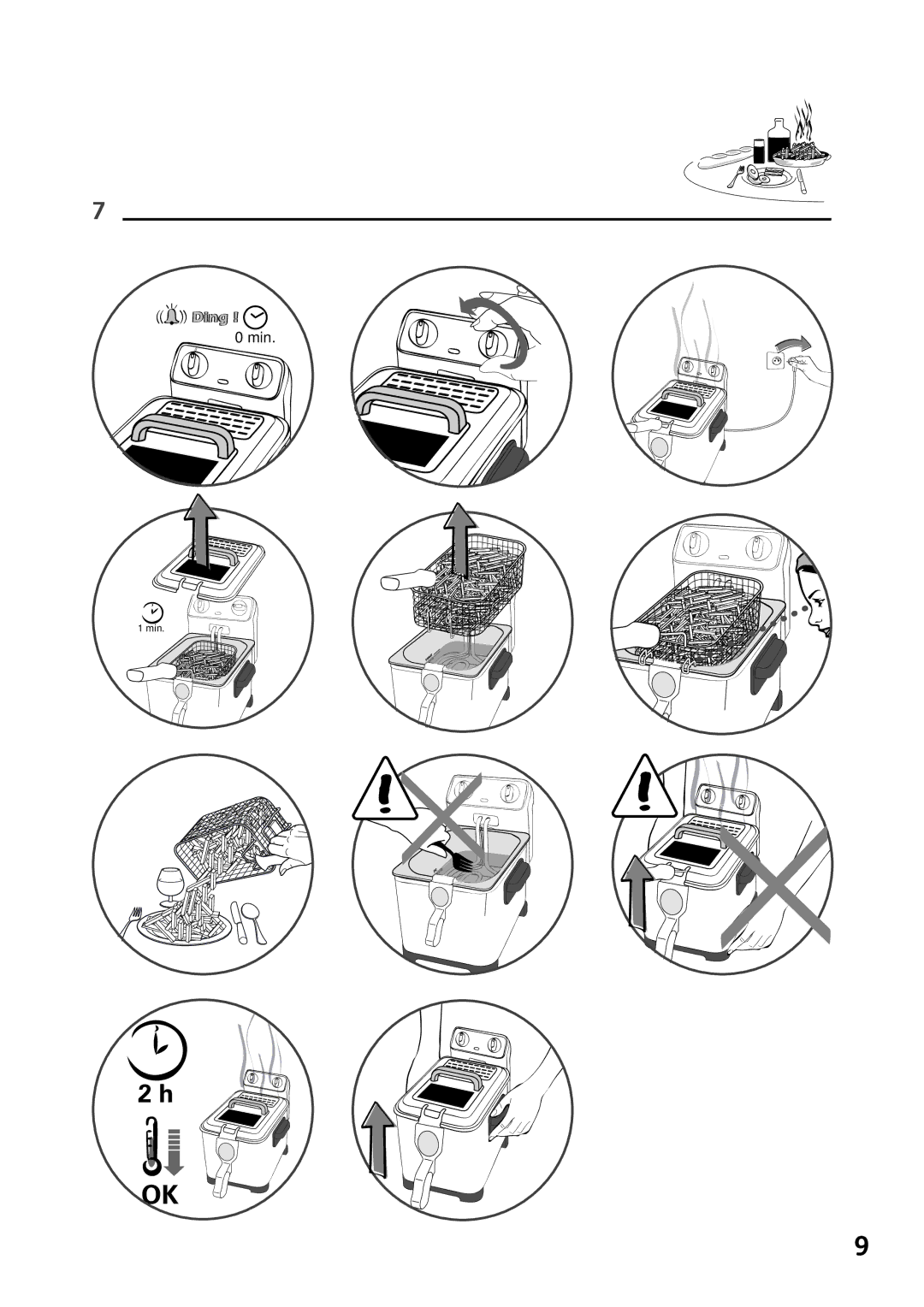 Tefal FR404653, FR404630, FR404650, FR4046CH, FR404652, FR404615 manual Min 