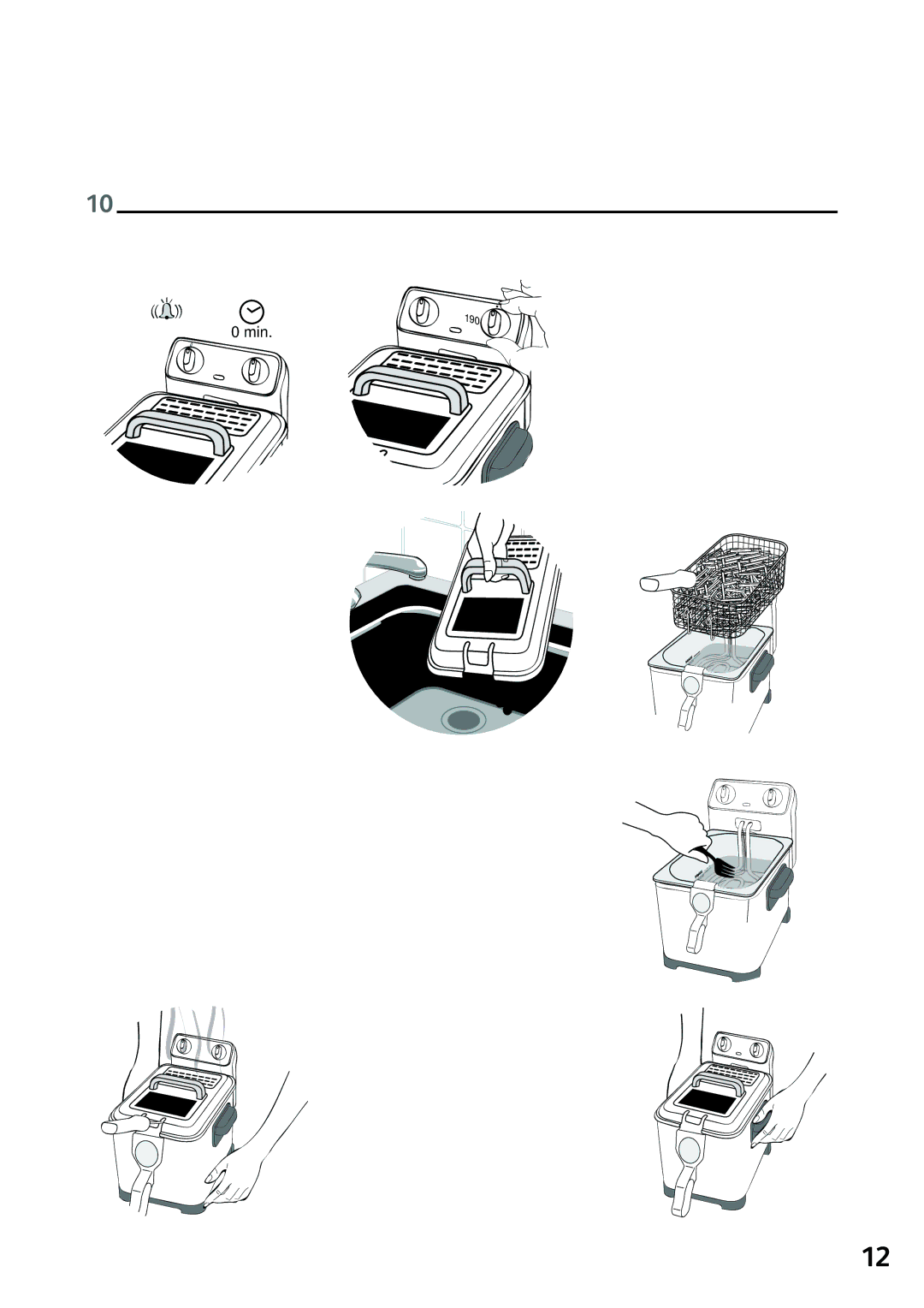 Tefal FR405130 manual Min 