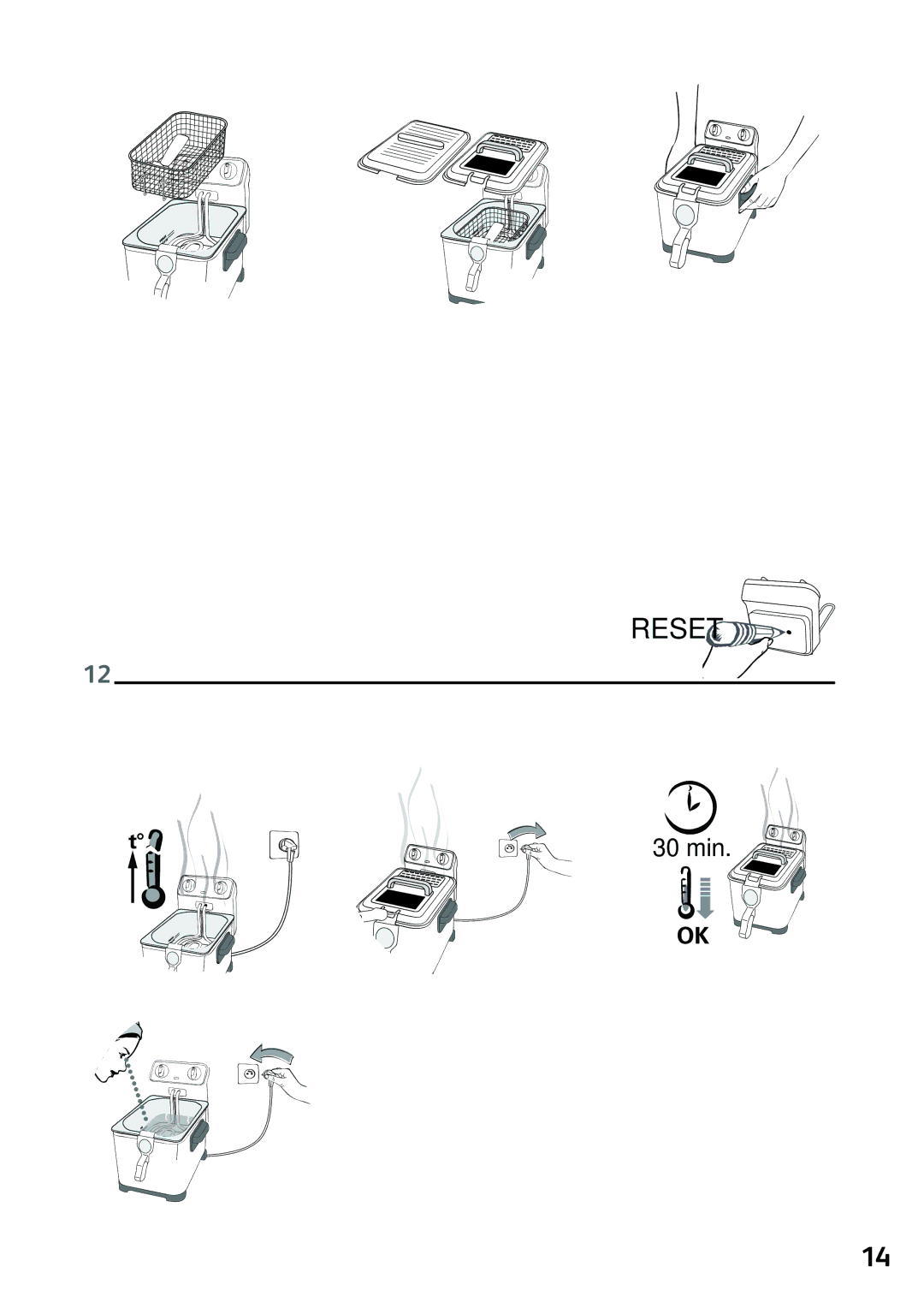 Tefal FR405130 manual Reset 