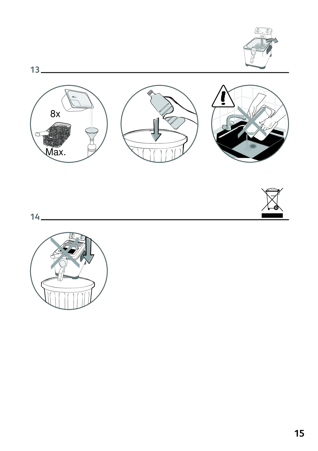 Tefal FR405130 manual Max 