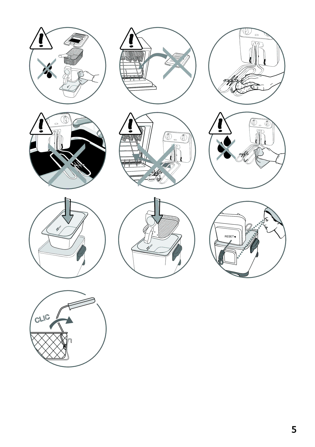 Tefal FR405130 manual Reset 