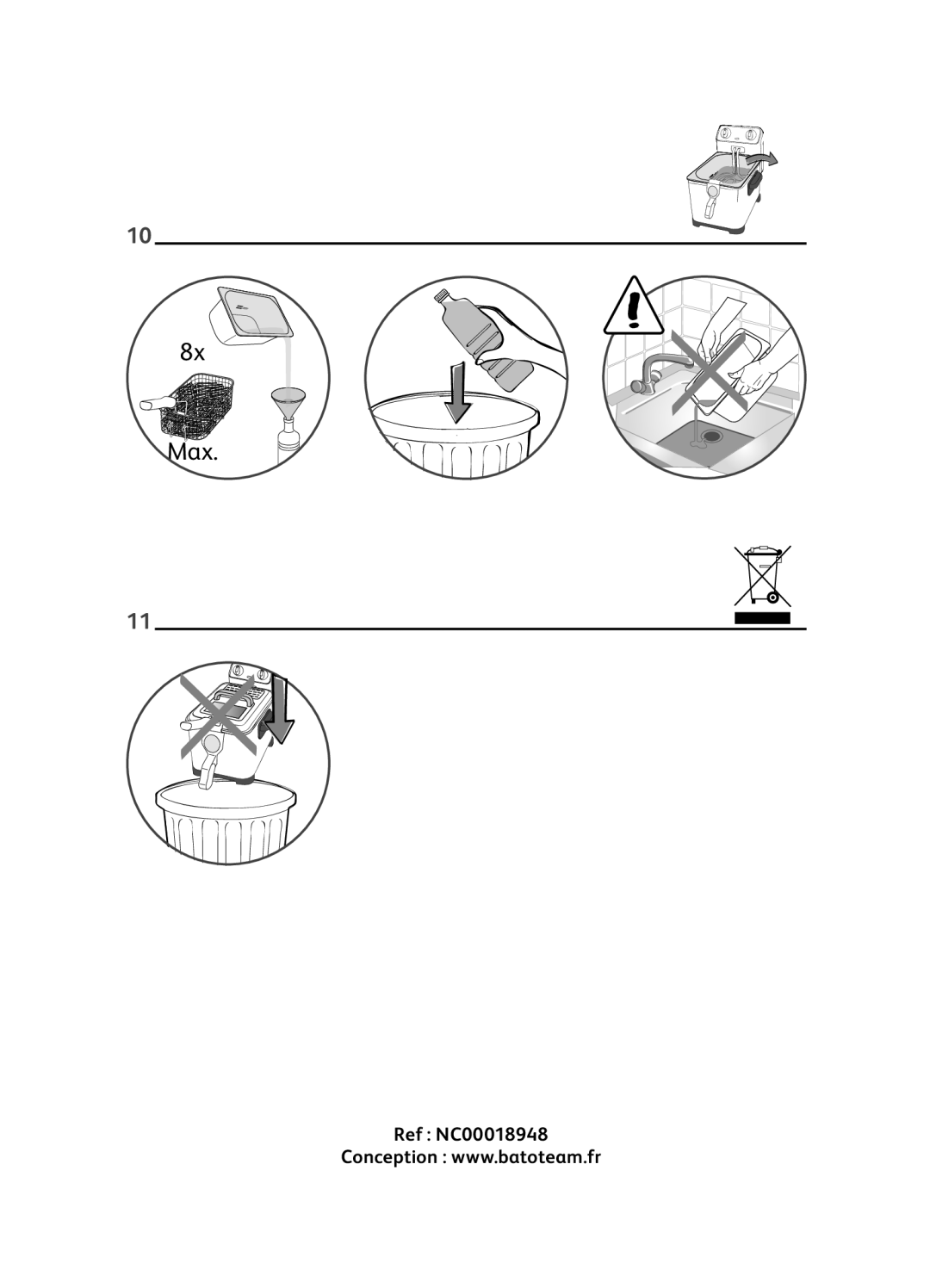 Tefal FR406860, FR406830 manual Max 