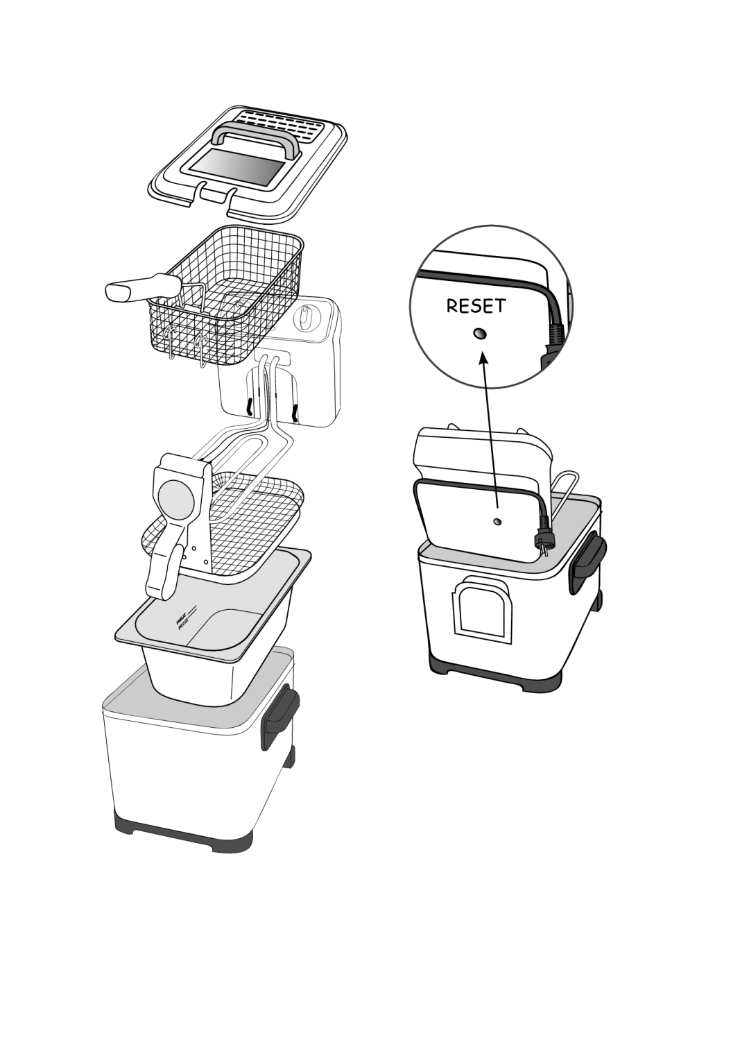 Tefal FR406860, FR406830 manual Reset 