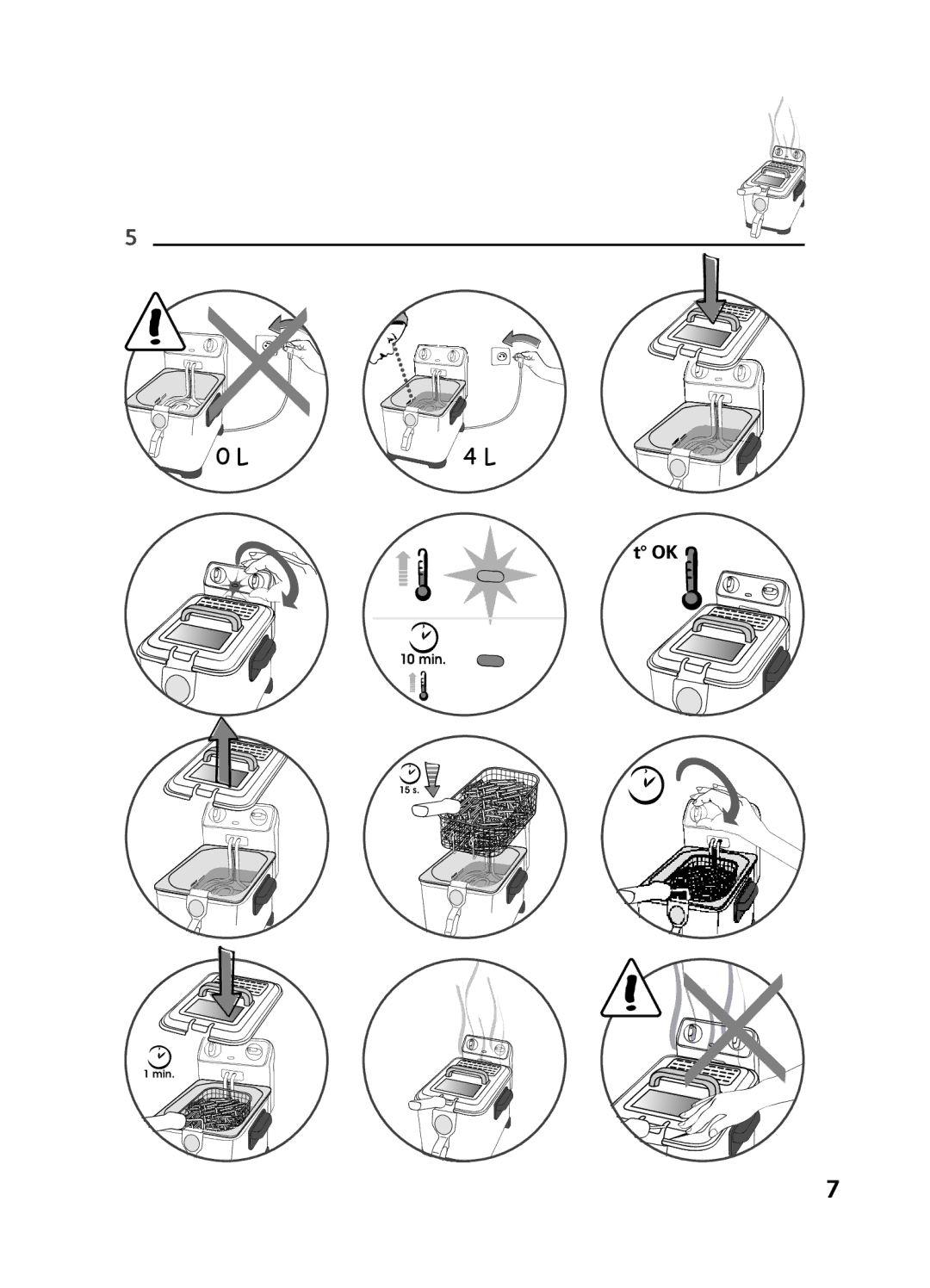 Tefal FR406830, FR406860 manual 10 min 