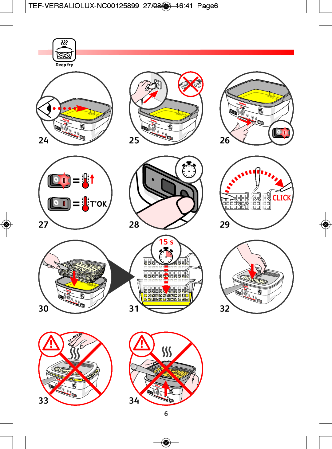 Tefal FR495028, FR495027, FR4950CH, FR495070 manual 2425 2728 