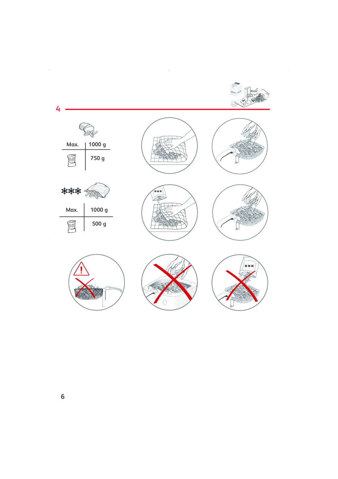 Tefal FR701131, FR701130, FR701133, FR701132 manual 1000 g 