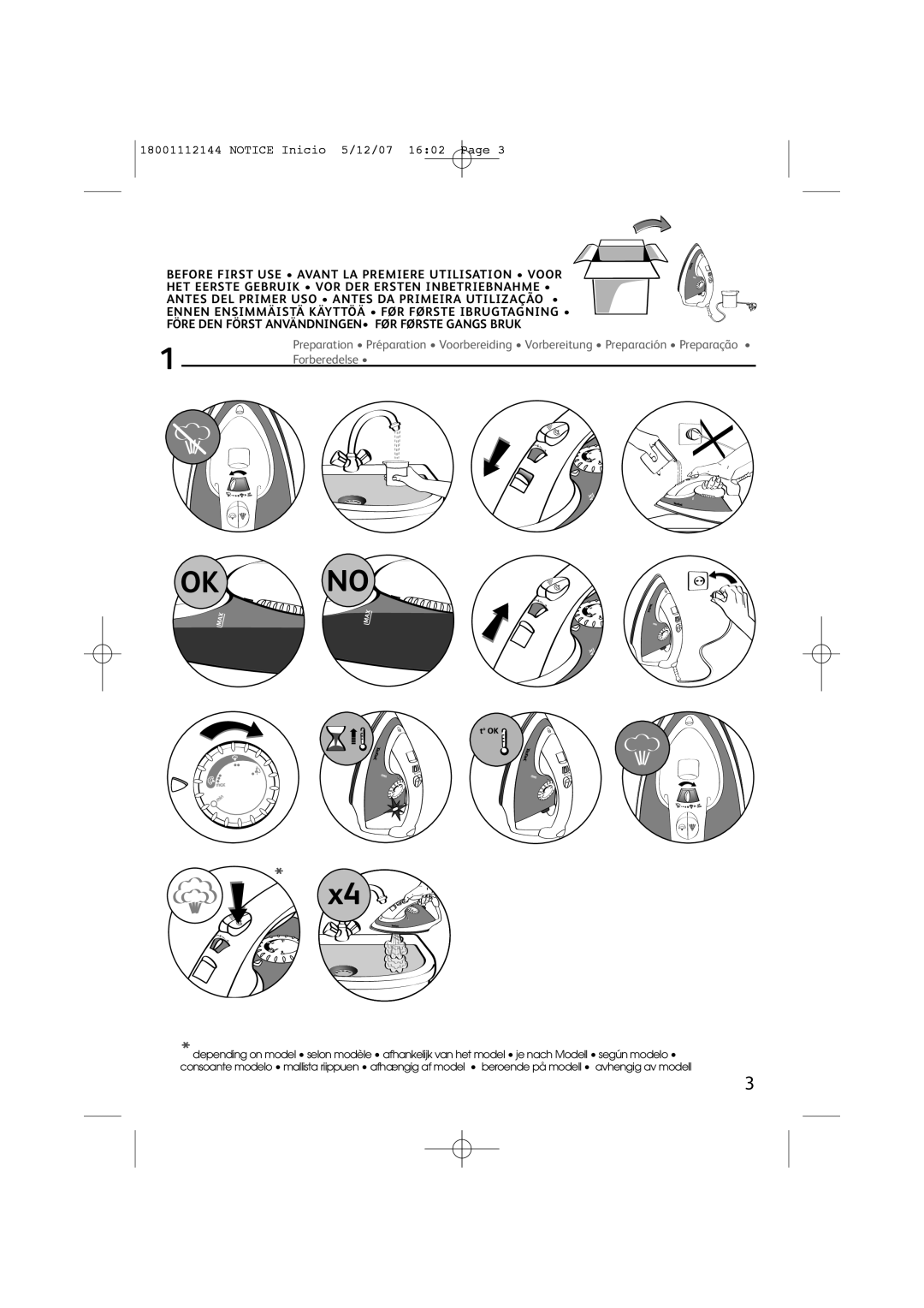 Tefal FV1115E0 manual 