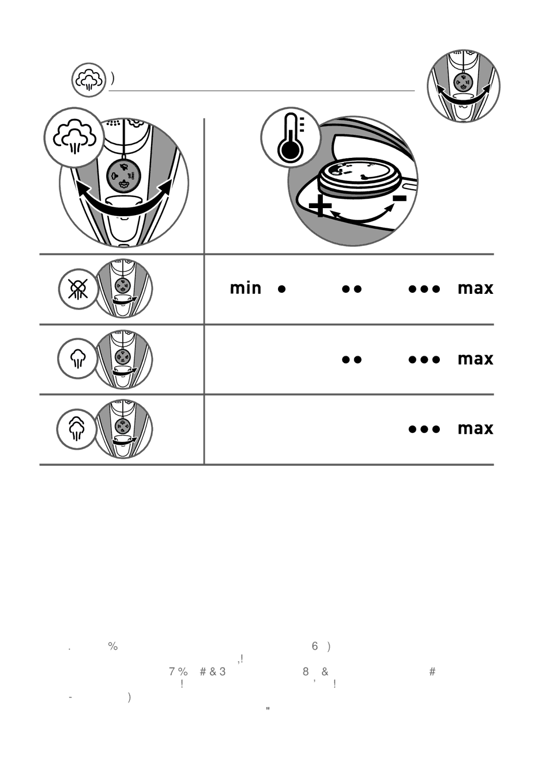 Tefal FV1320E0 manual Steam setting 