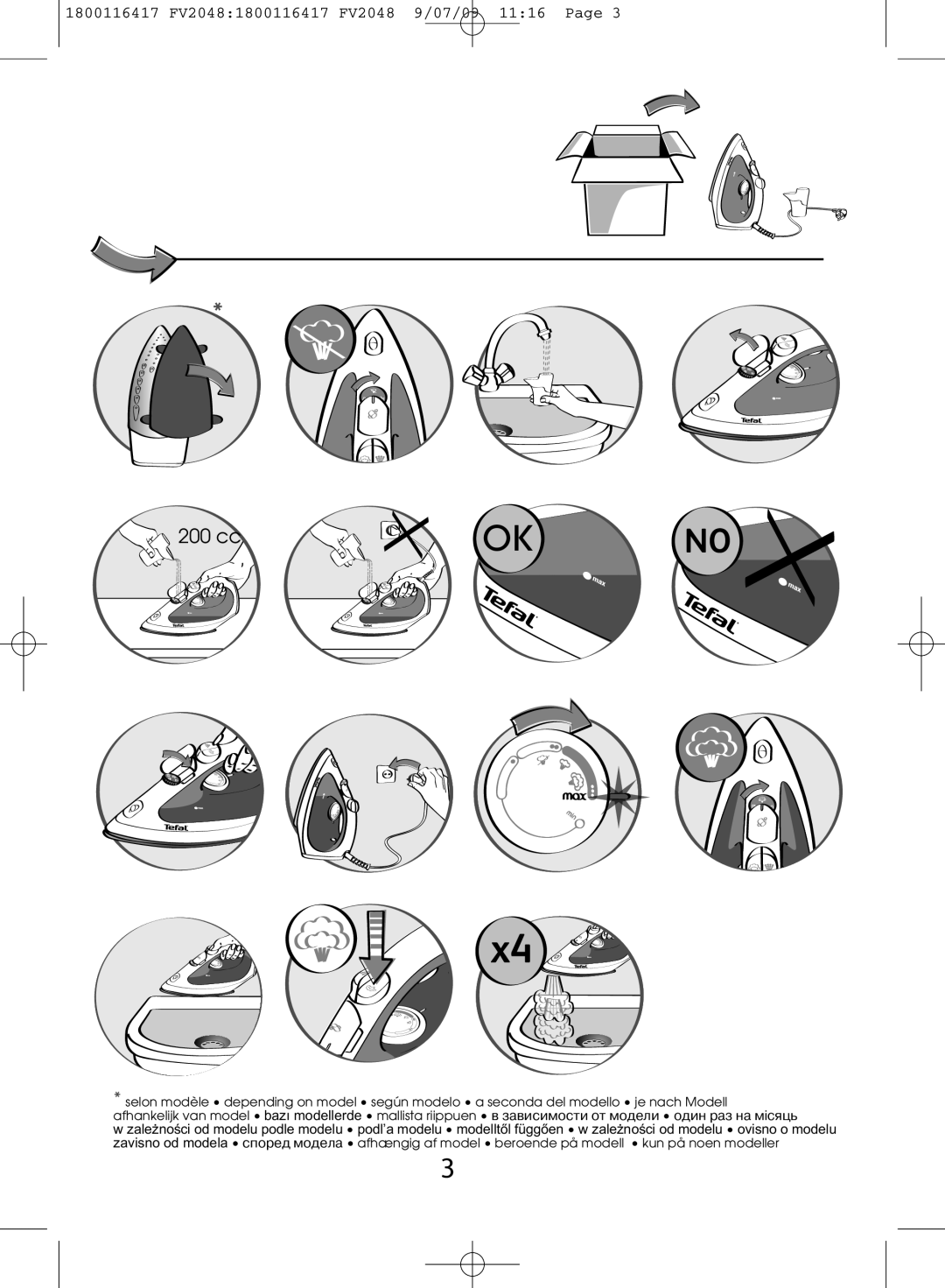 Tefal FV2048G0, FV2048E0 manual OK no 