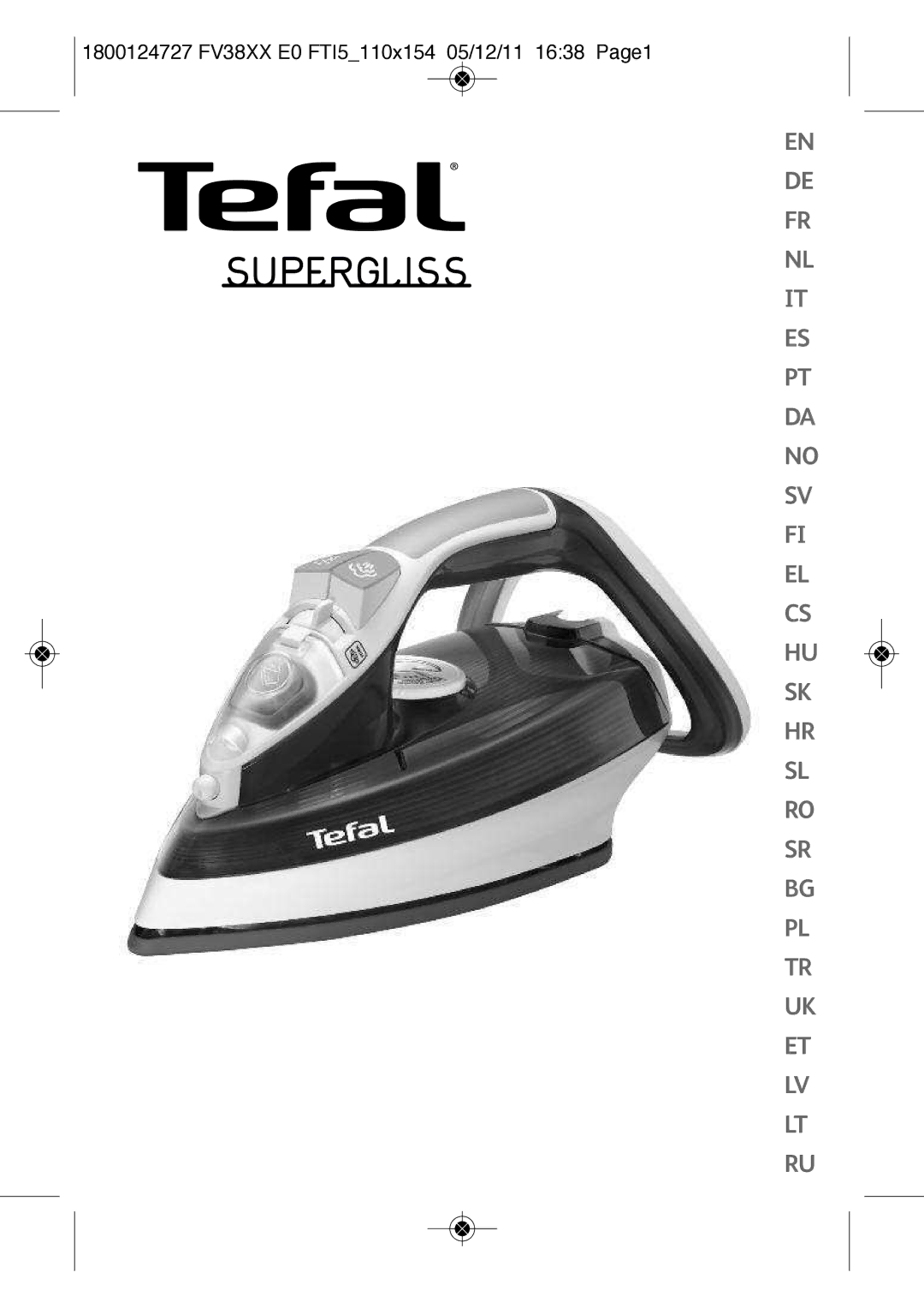 Tefal FV3820E0 manual 