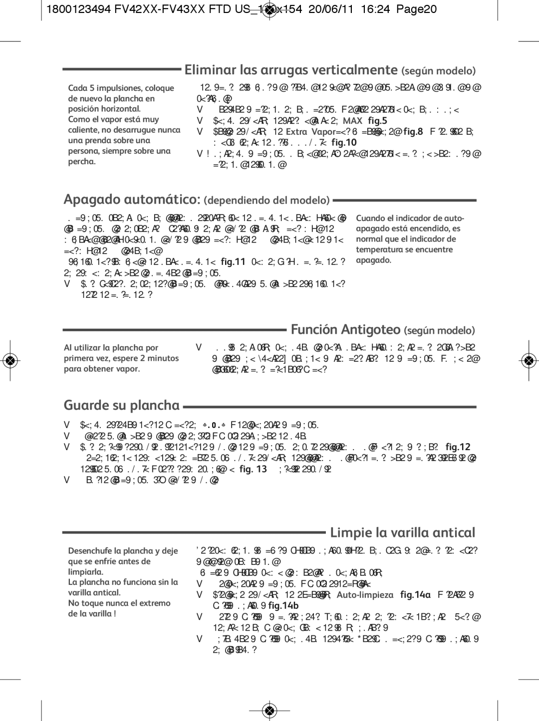 Tefal FV4250E7 manual Eliminar las arrugas verticalmente según modelo, Función Antigoteo según modelo, Guarde su plancha 