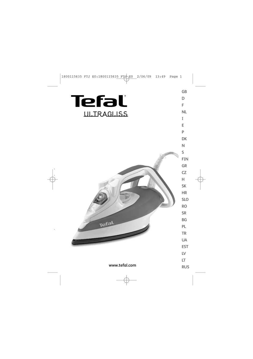 Tefal FV4560C0, FV4560E0 manual Fin Slo Est 