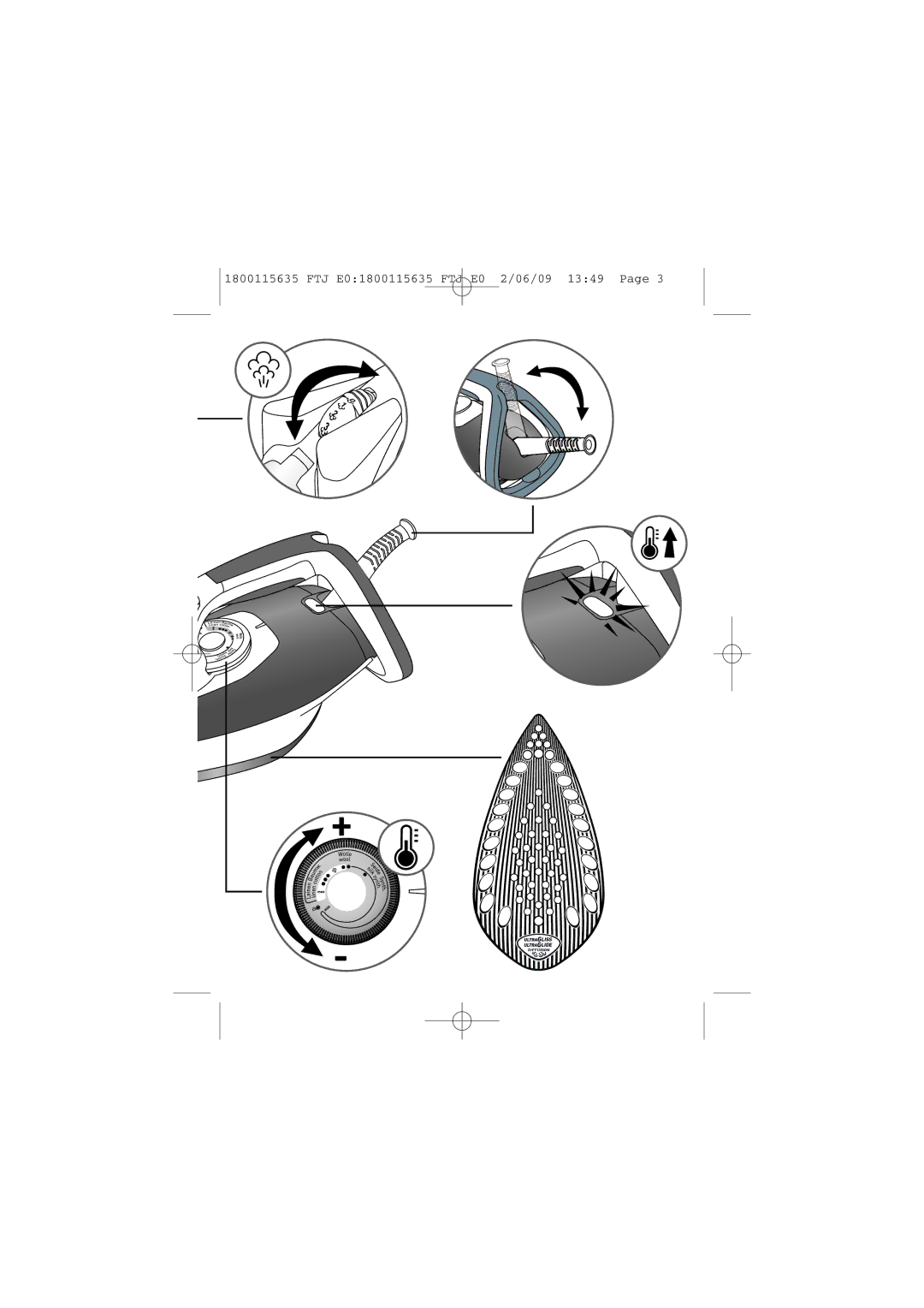 Tefal FV4560C0, FV4560E0 manual FTJ E01800115635 FTJ E0 2/06/09 1349 