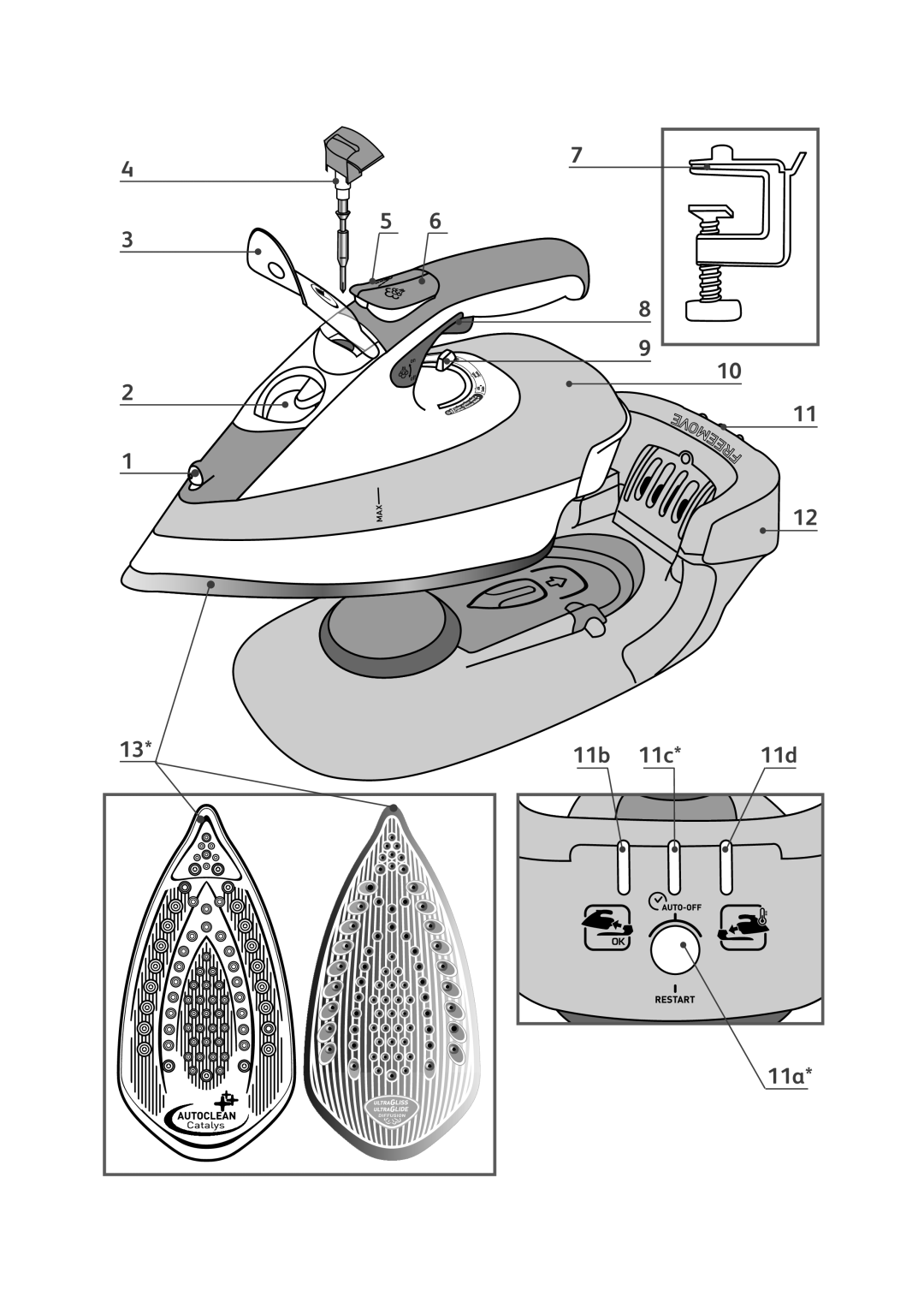 Tefal FV9910E0, FV9910C0 manual 11b 11c 