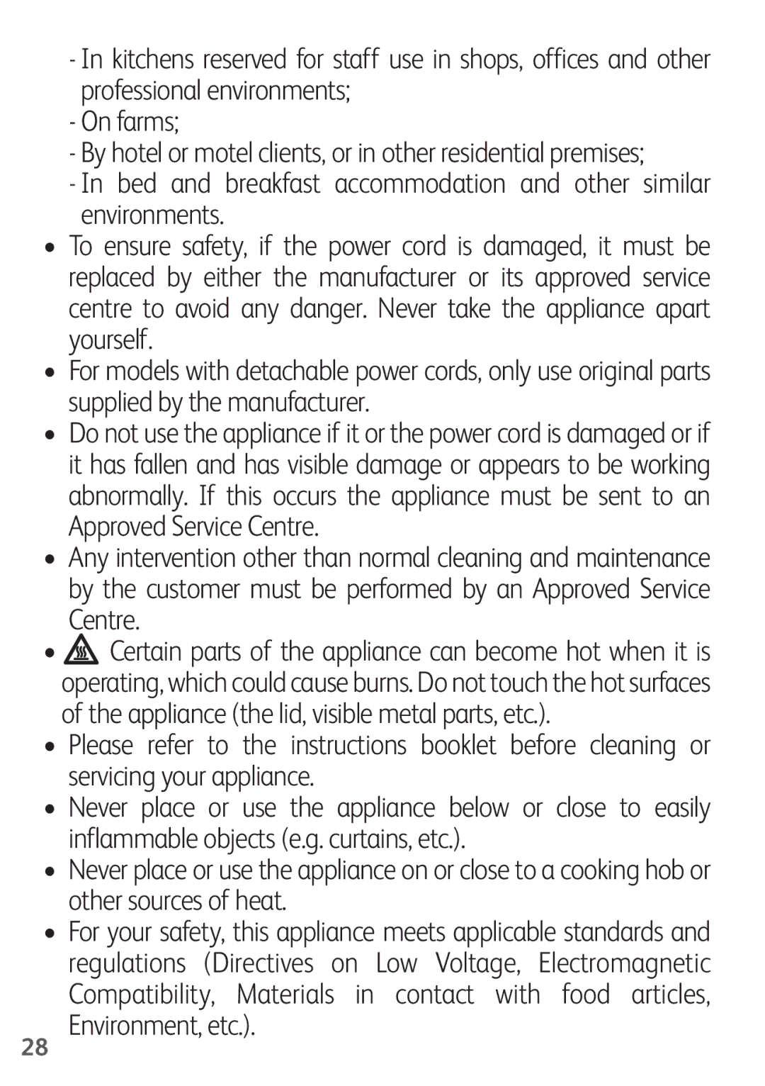 Tefal FZ200015, FZ200016, FZ200040, FZ200067, FZ200020 manual 