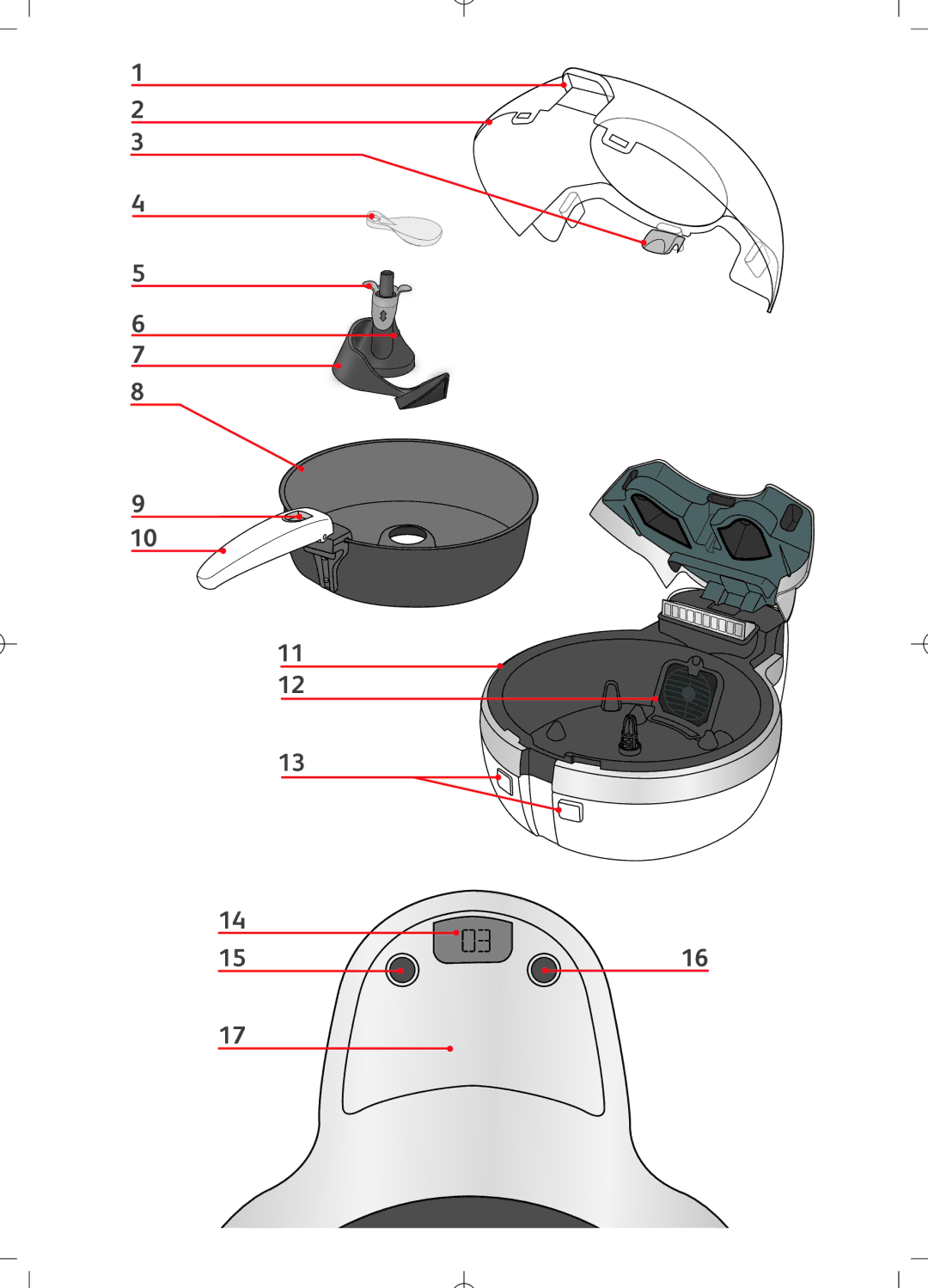 Tefal FZ700215, FZ7002.PS, FZ7002CF, FZ700232, FZ700230, FZ700231, FZ700233, FZ700236, FZ700250, FZ700234, FZ700237, FZ7002ME, FZ7002P 