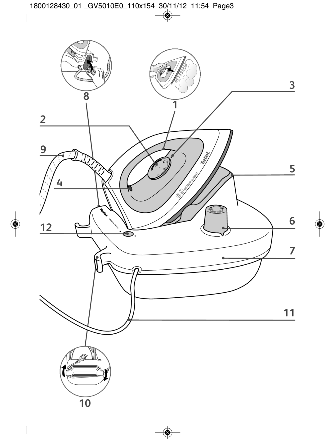 Tefal manual 180012843001 GV5010E0110x154 30/11/12 1154 Page3 