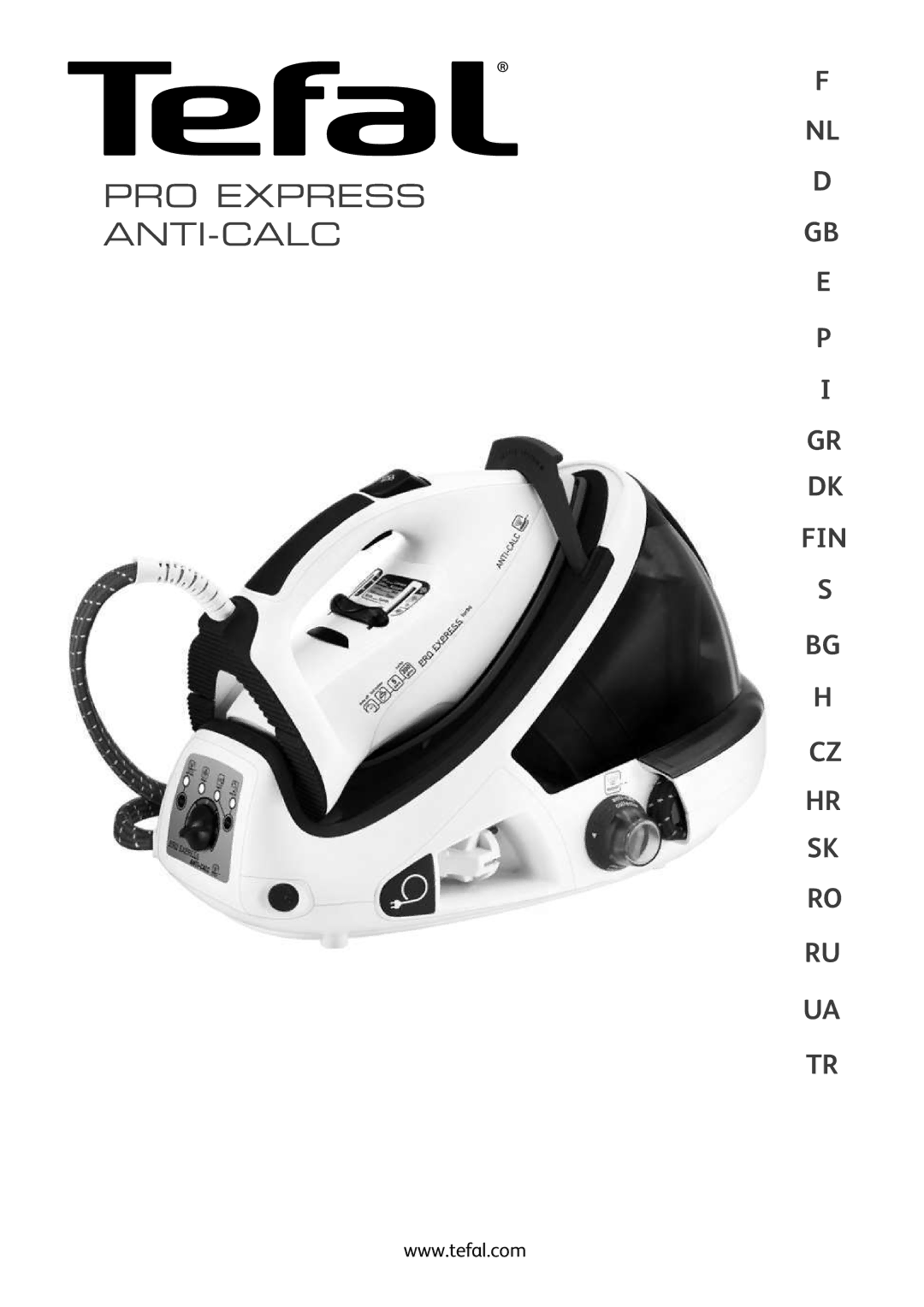 Tefal GV8430C0, GV8430S0, GV8430G0, GV8430E0 manual PRO Express ANTI-CALC 