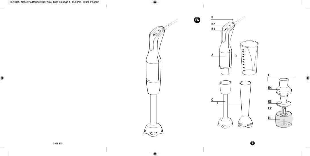 Tefal HB151F30 manual 828 