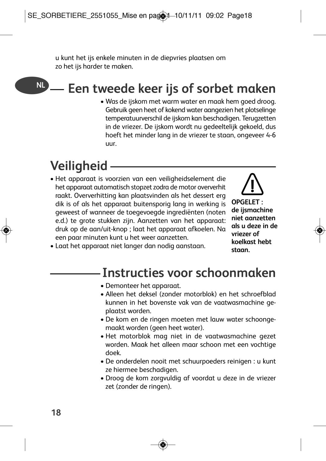 Tefal IG500760, IG5007B1, IG5007B2, IG500710, IG500140 manual Veiligheid, Instructies voor schoonmaken 