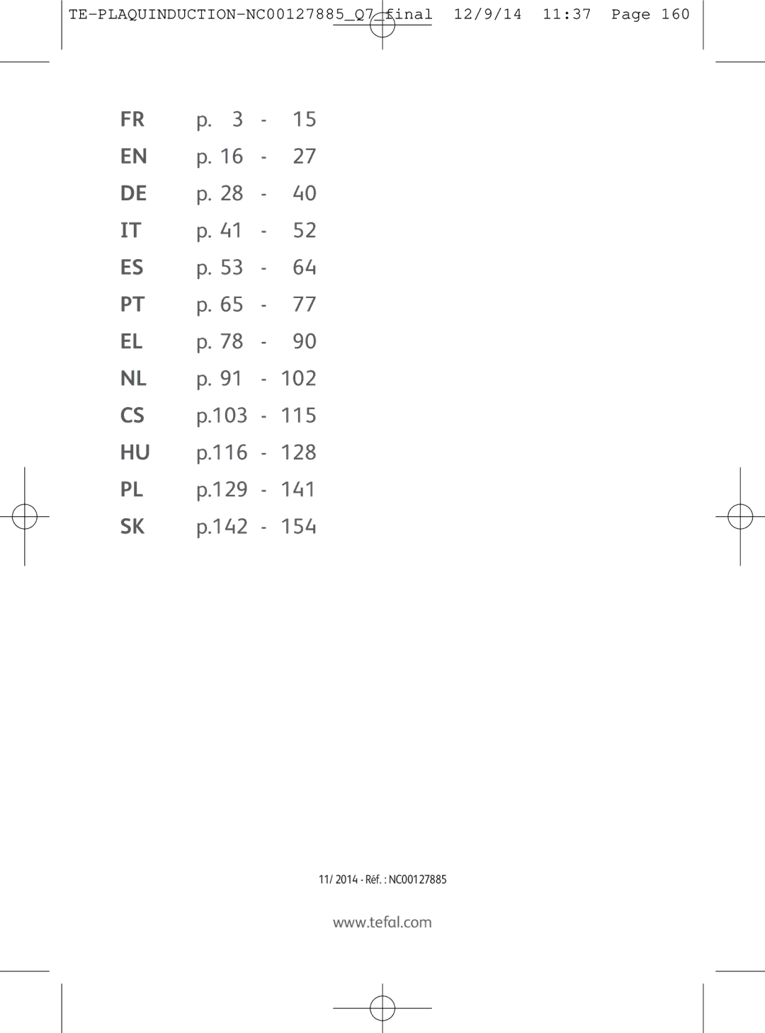 Tefal IH201865, IH201866, IH201840, IH201812 manual 102 