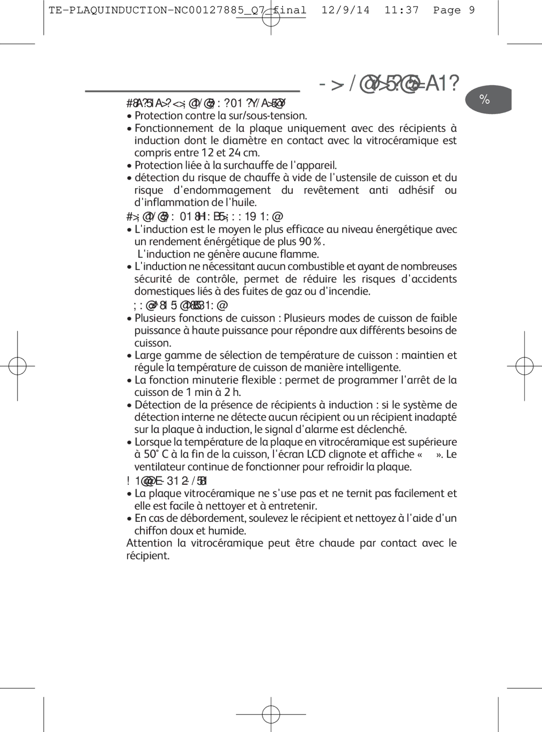 Tefal IH201866, IH201865, IH201840 manual Caractéristiques, Protectionde lenvironnement, Contrôleintelligent, Nettoyagefacile 