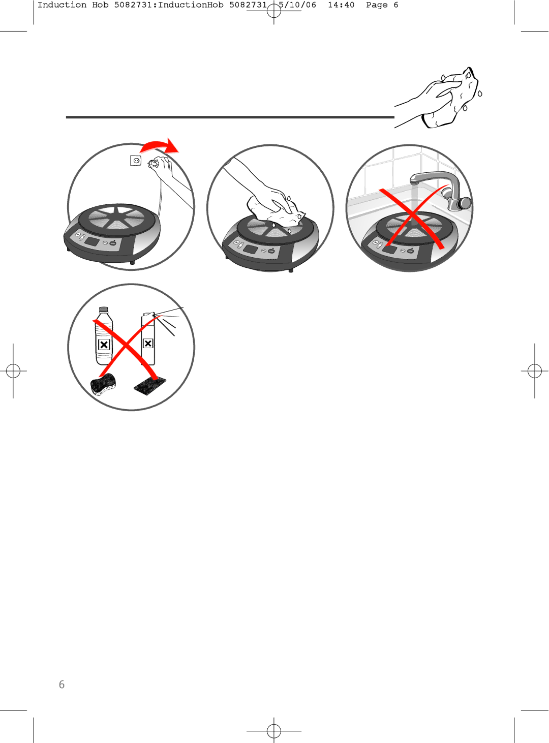 Tefal IH700031, IH700071, IH700072, OF1608TH, OV321031, IH700030 manual Induction Hob 5082731InductionHob 5082731 5/10/06 1440 