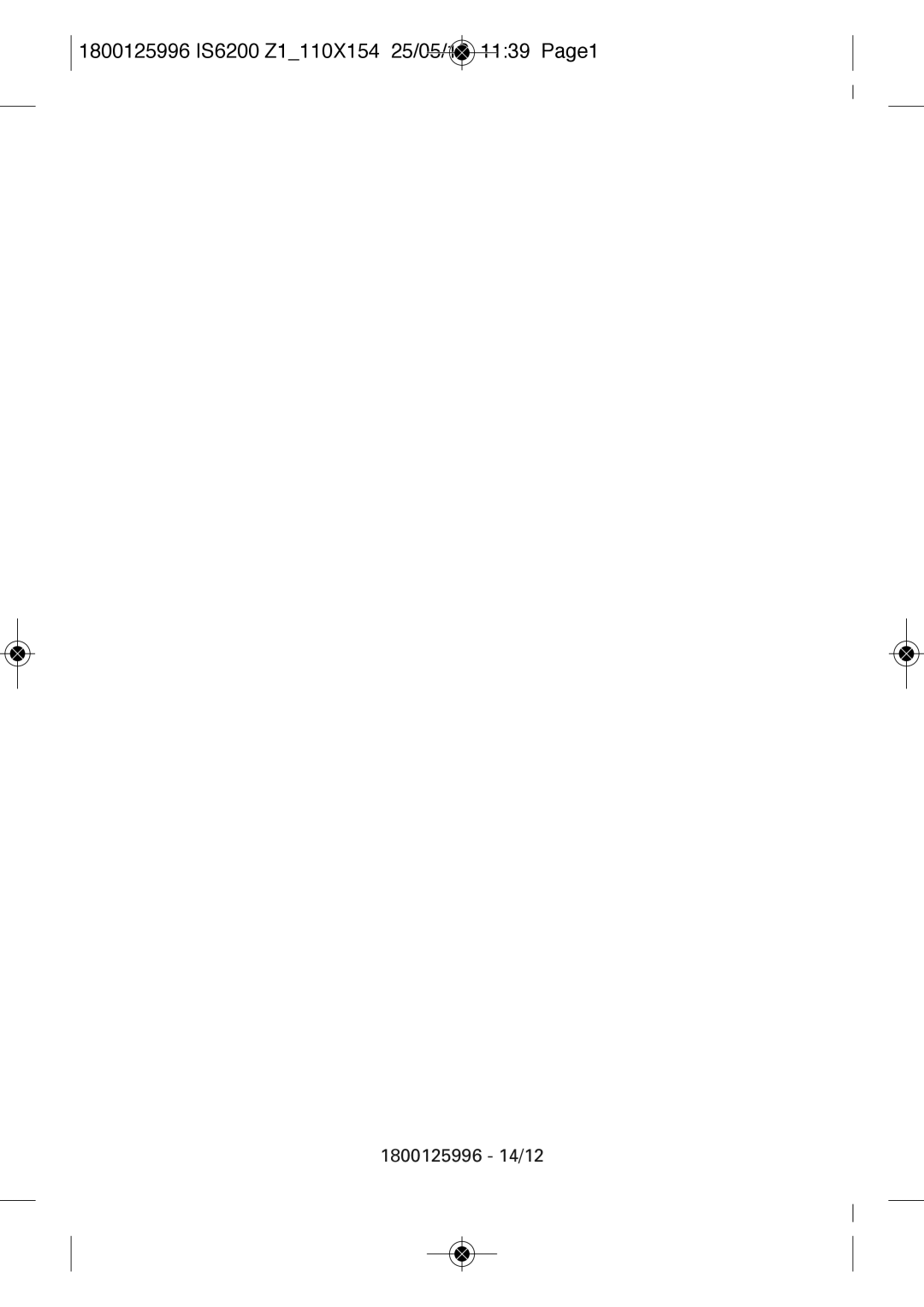 Tefal IS6200Z1, IS6200CGS, IS6300M1, IS6300Q1, IS6300U2, IS6350T1 manual 1800125996 IS6200 Z1110X154 25/05/12 1139 PAGE1 