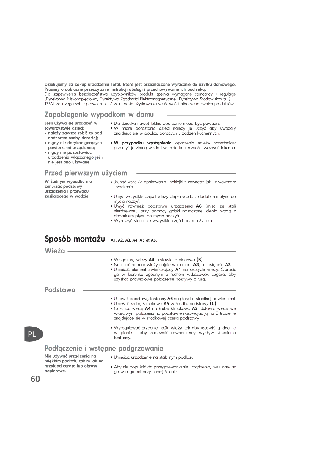 Tefal KD400083, KD400084, KD400012 manual Sposób montażu 