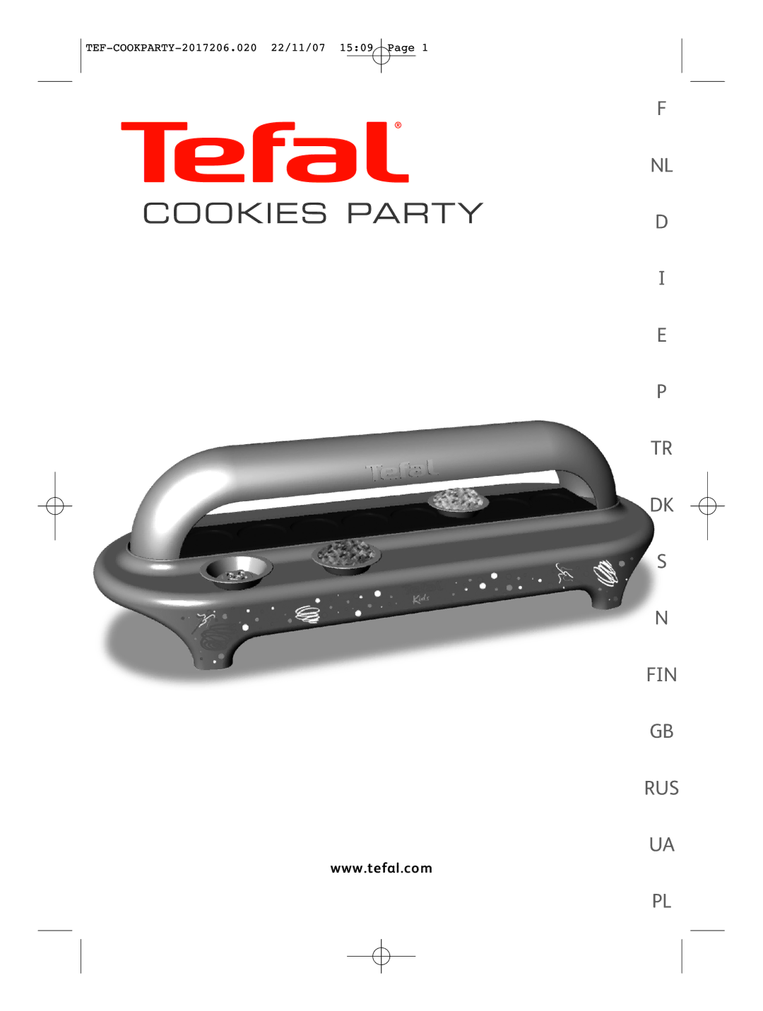 Tefal KD500012 manual Cookies Party 