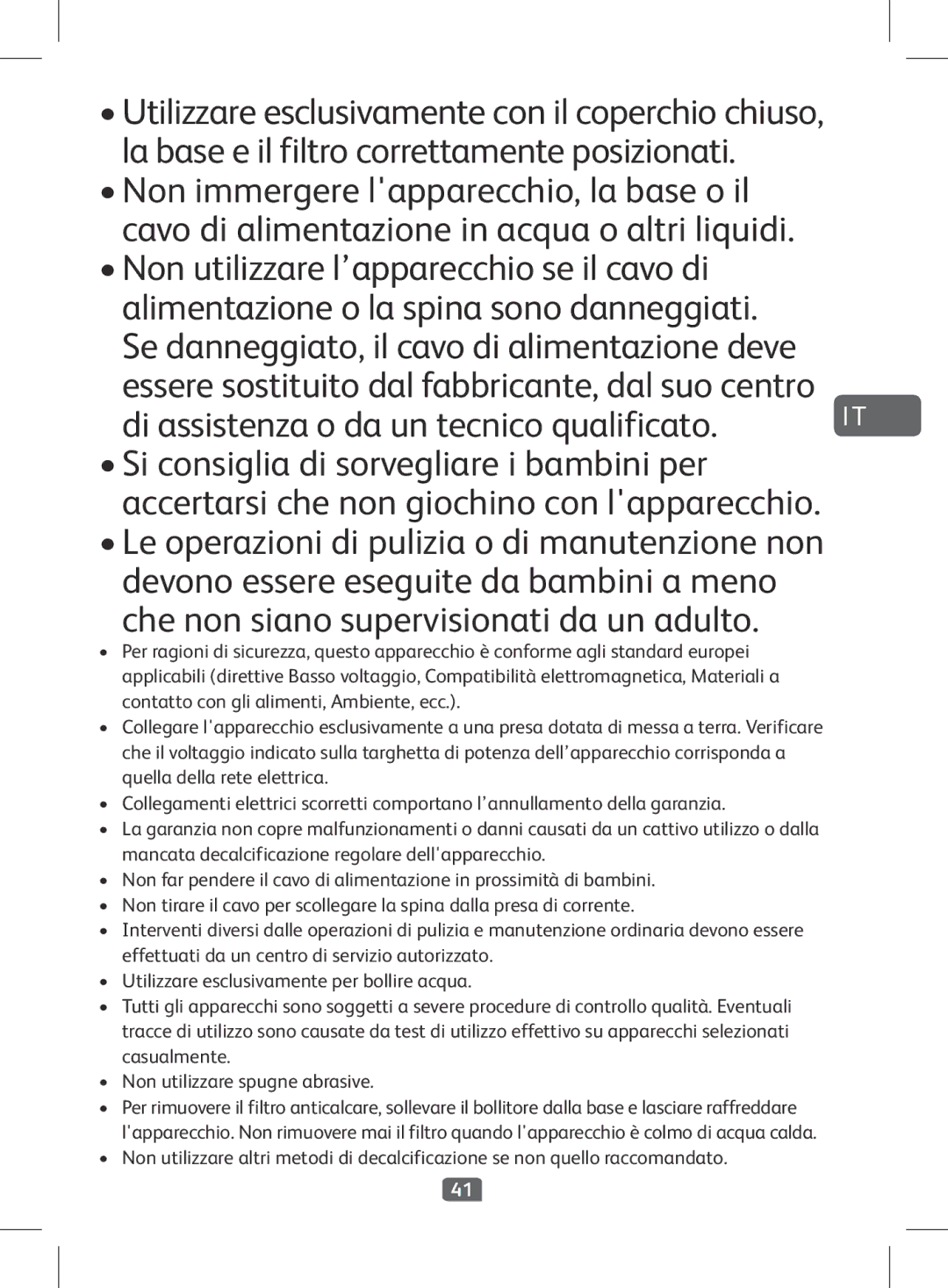 Tefal KI501DKR manual Di assistenza o da un tecnico qualificato 