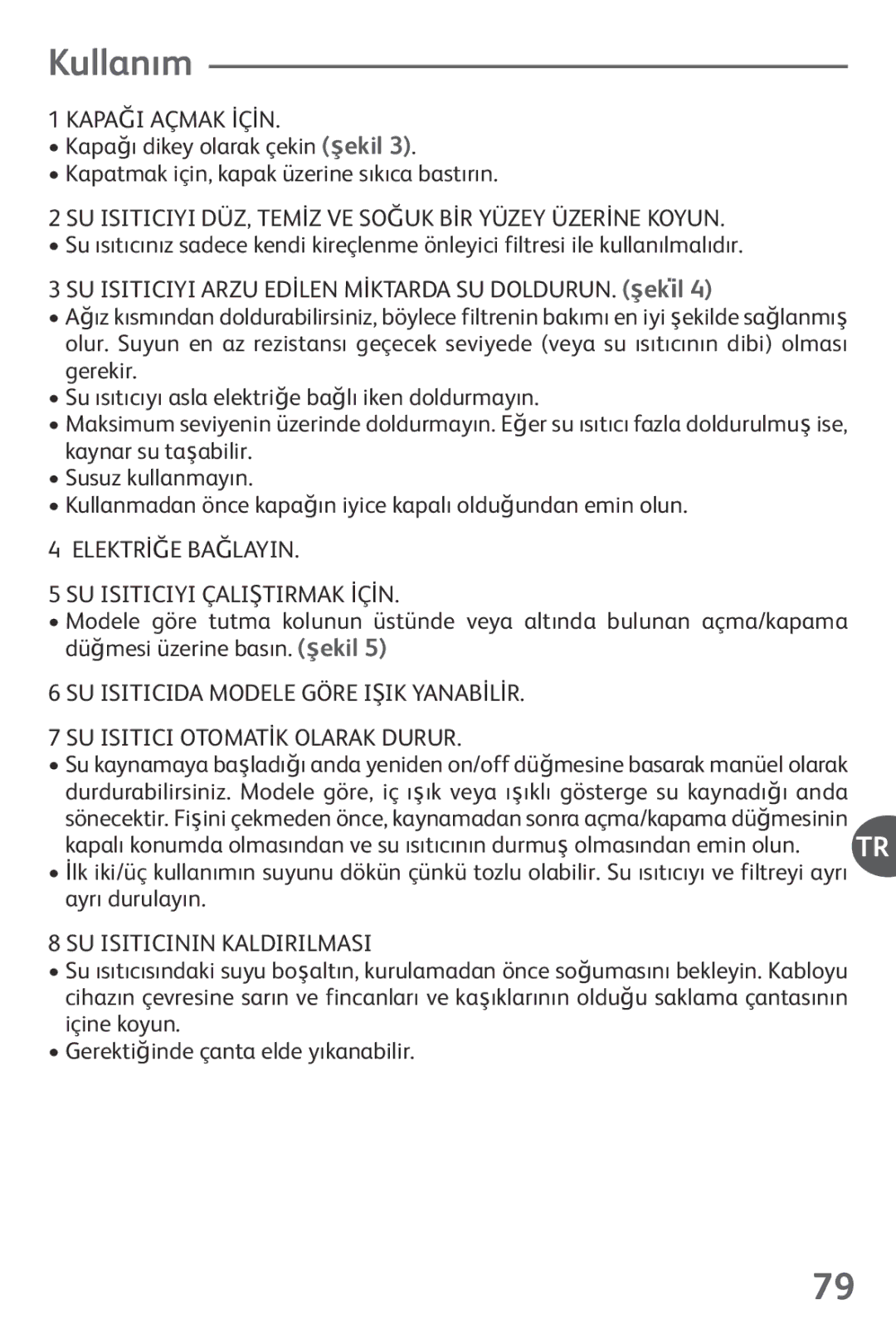 Tefal KO1021KR, KO102140, KO102110, KO1021JP, KO1021HK manual Kullanım 