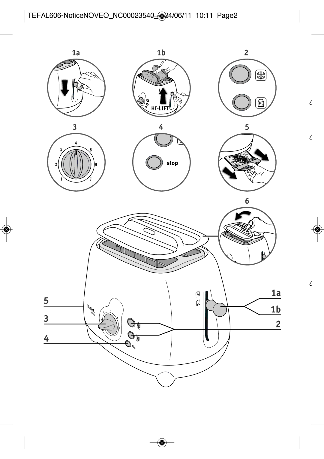 Tefal LT251870 manual TEFAL606-NoticeNOVEONC00023540- 24/06/11 1011 Page2 