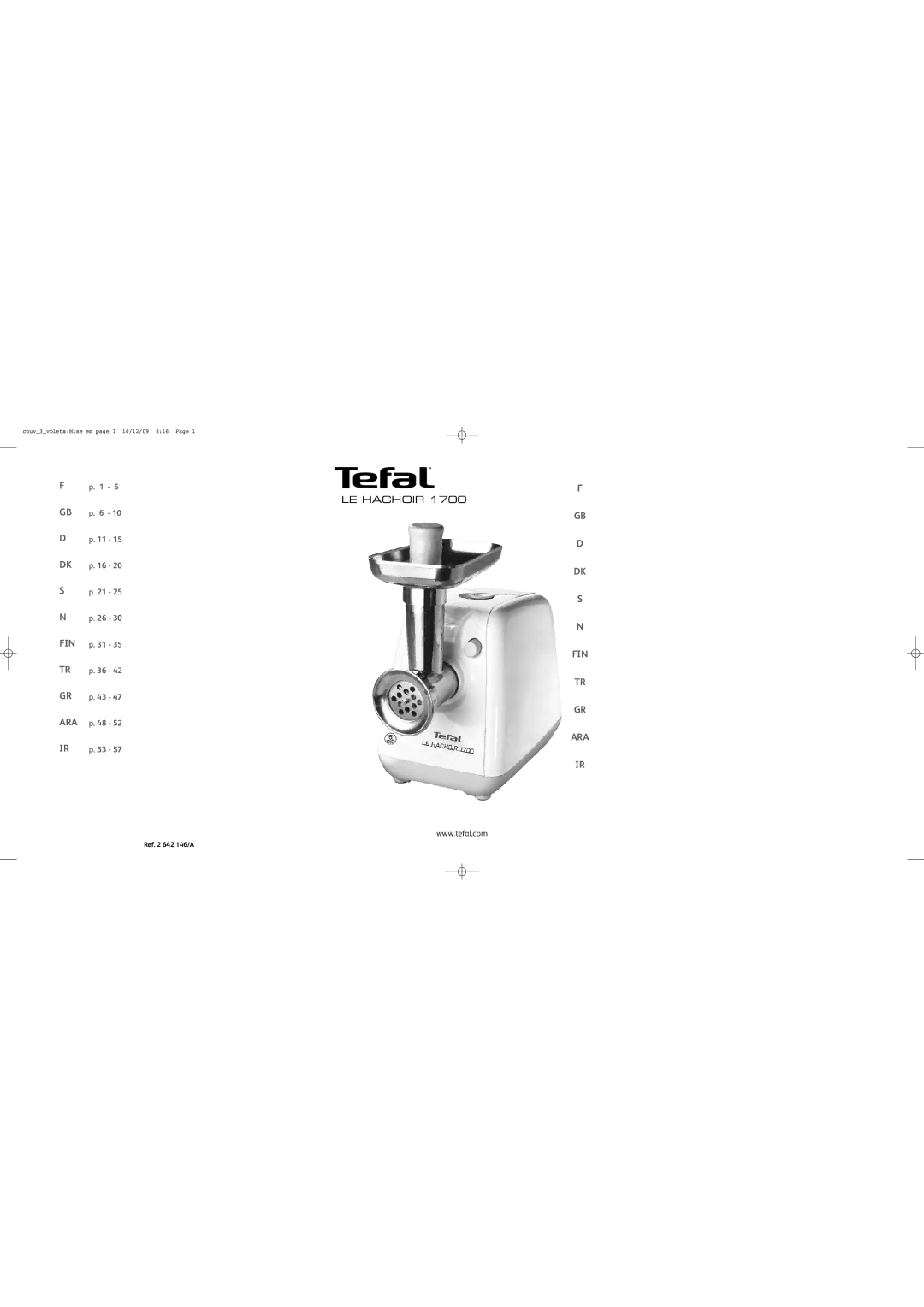 Tefal ME701188 manual LE Hachoir 