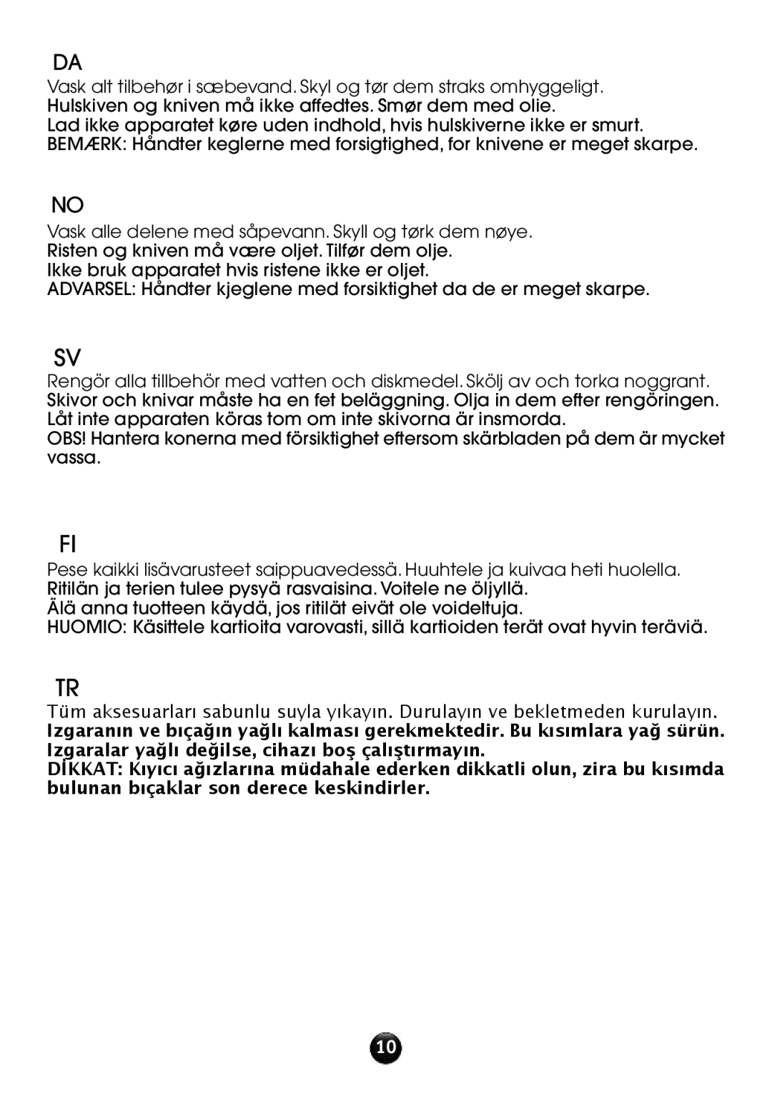 Tefal NE608138 manual Vask alle delene med såpevann. Skyll og tørk dem nøye 