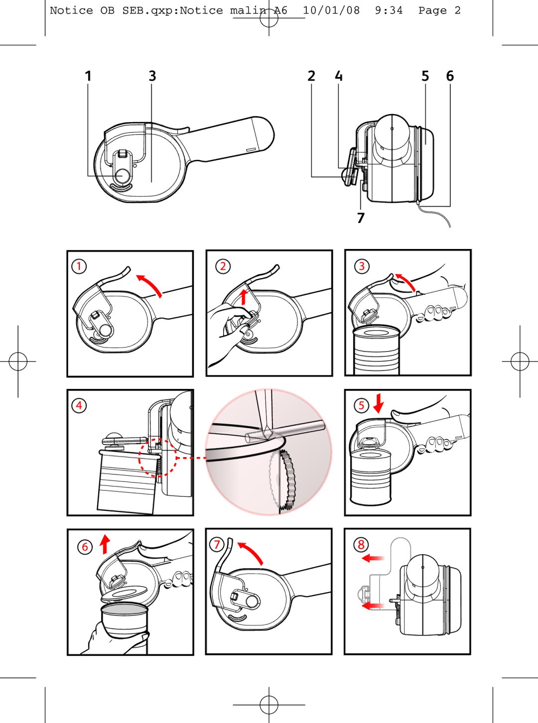 Tefal OB300160 manual 