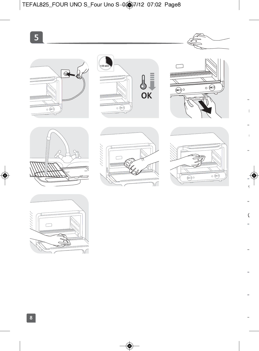 Tefal OF110265 manual TEFAL825FOUR UNO SFour Uno S 02/07/12 0702 Page8 