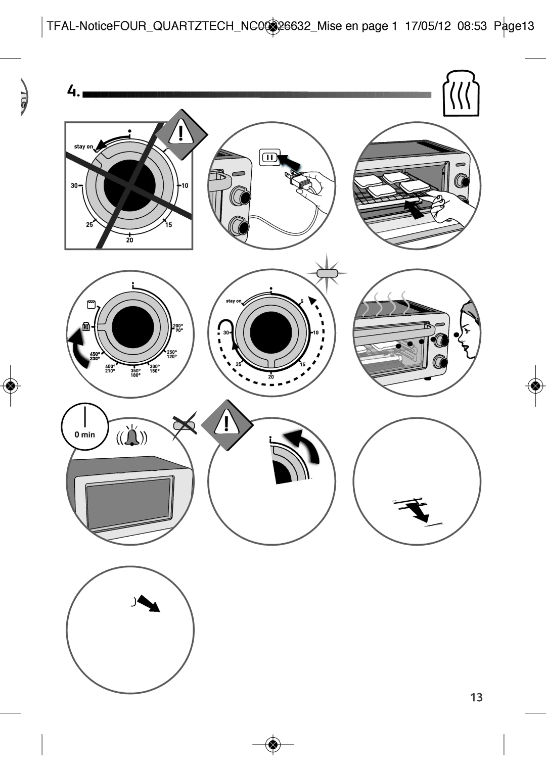 Tefal OF1608B1, OF160850, OF1608B2, OF160870 manual 