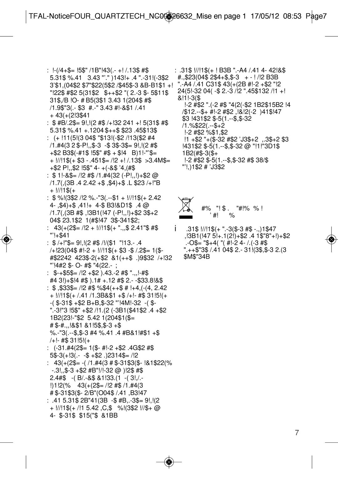 Tefal OF160850, OF1608B2, OF1608B1, OF160870 manual Gardez Précieusement CES Consignes 