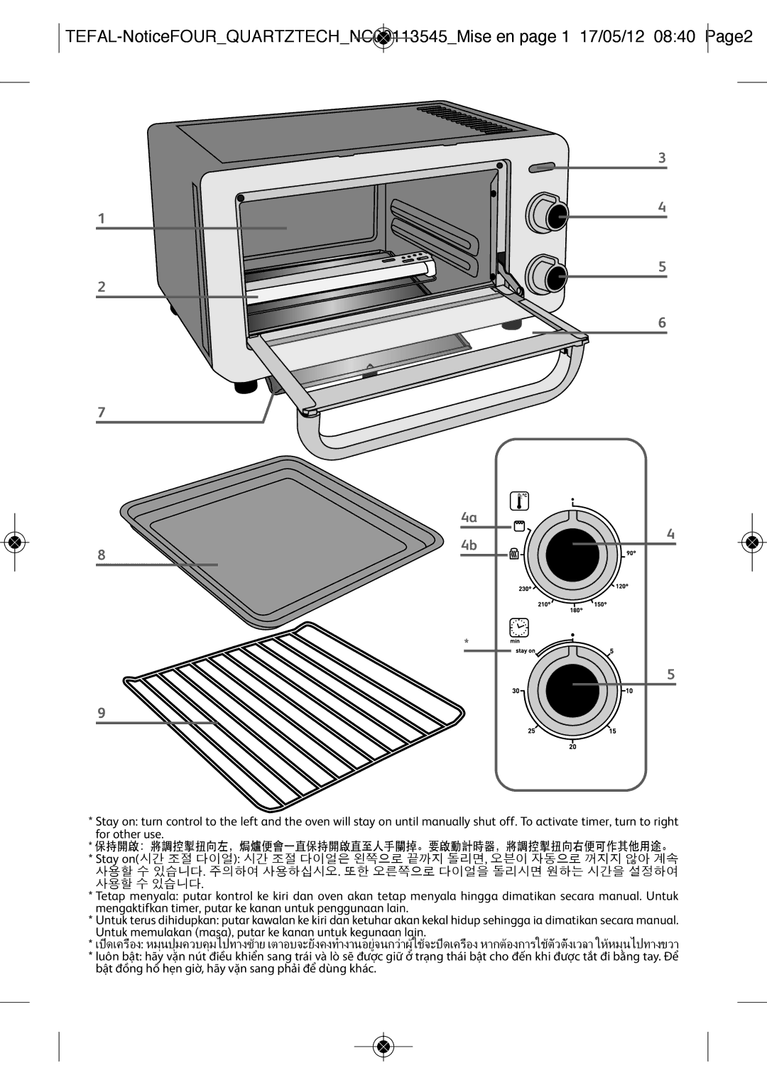 Tefal OF1628KR manual 