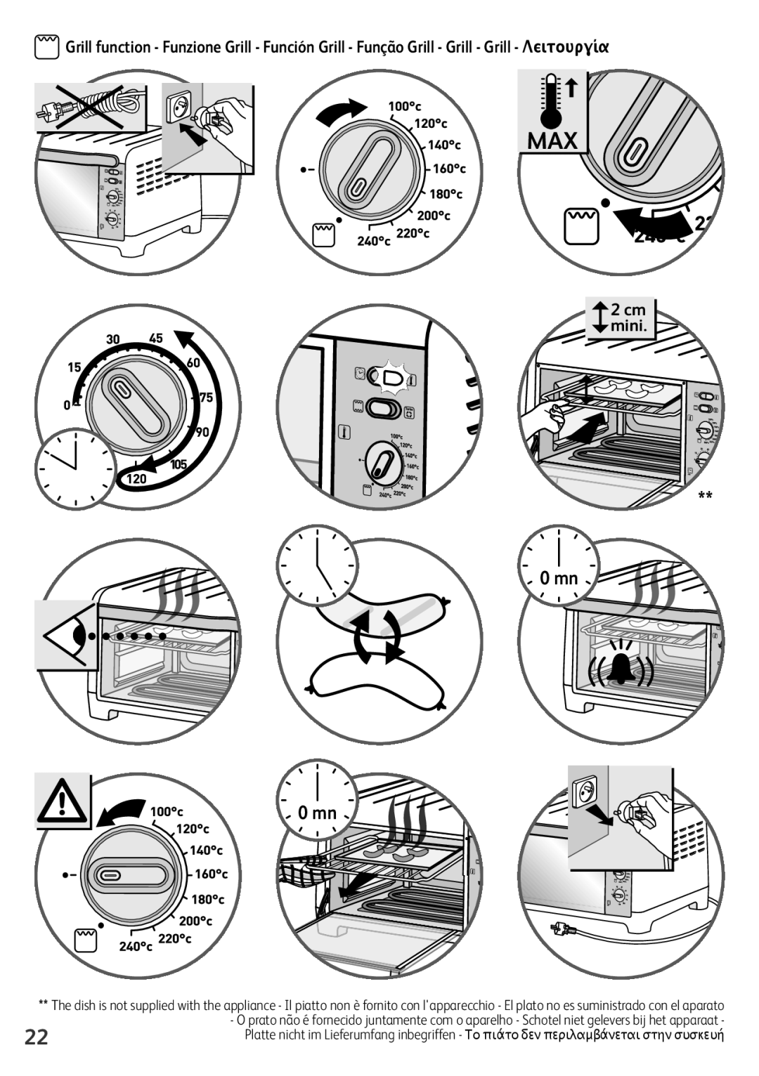 Tefal OF245830 manual Max 