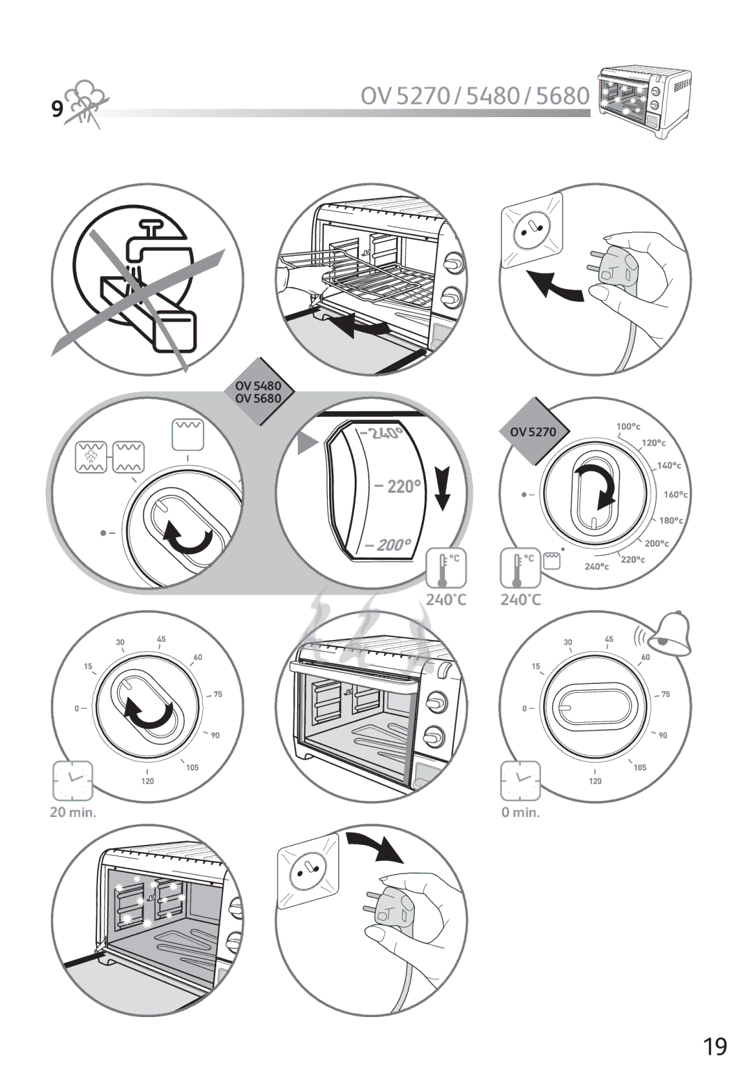 Tefal OV568031 manual OV 5270 / 5480 