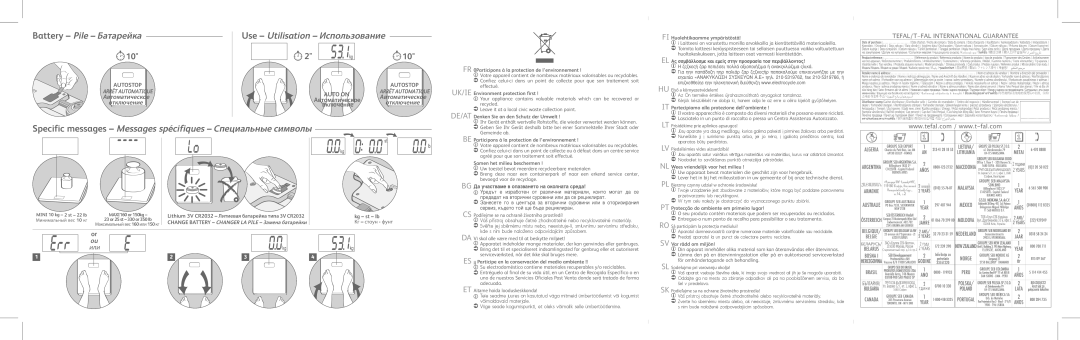 Tefal PP1111V0 0Participons à la protection de l’environnement, Environment protection first, Samen het milieu beschermen 