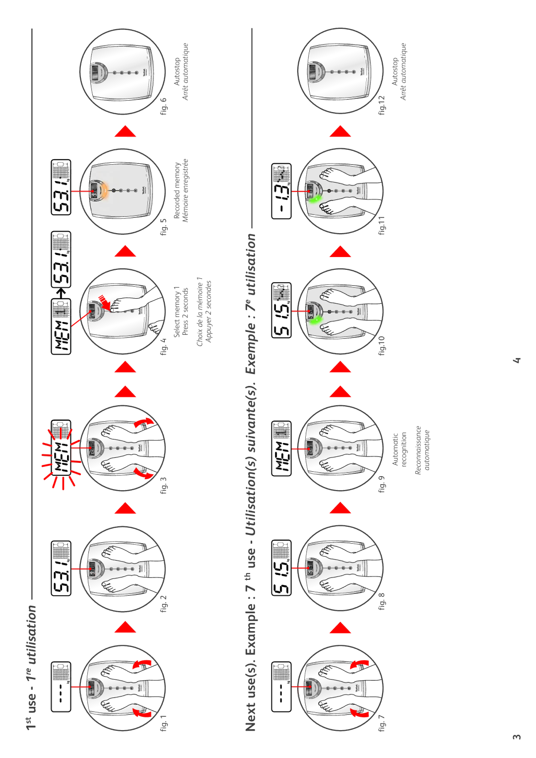 Tefal PP5049A5, PP5049B9, PP5049A6 manual 1st use 1re utilisation 