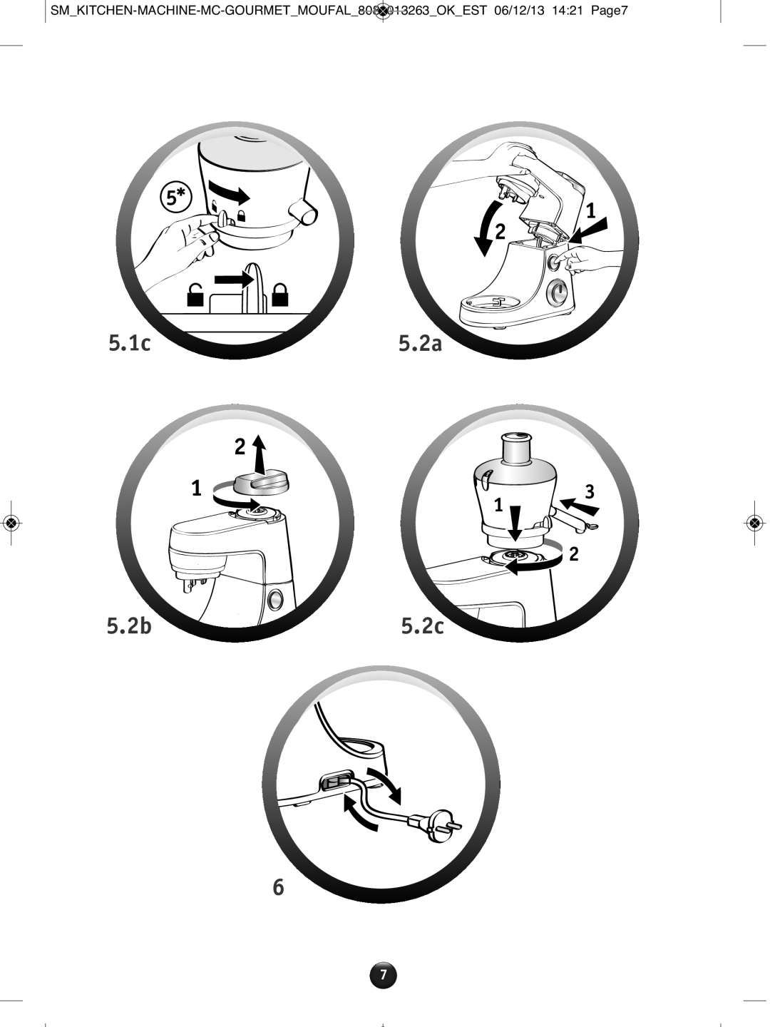 Tefal QB404H38 manual 2B 5.2C 